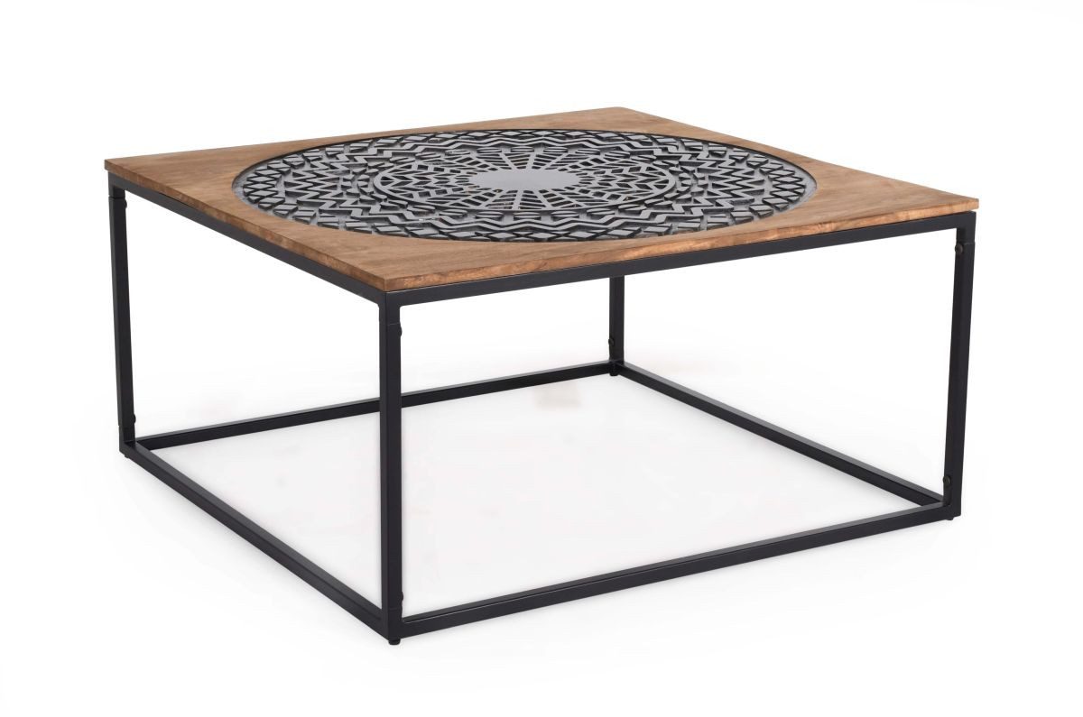 WOLF MÖBEL Wohnzimmertisch FLORENCE Couchtisch 90x90 (90 x 90 x 45), FLORENCE Couchtisch 90x90