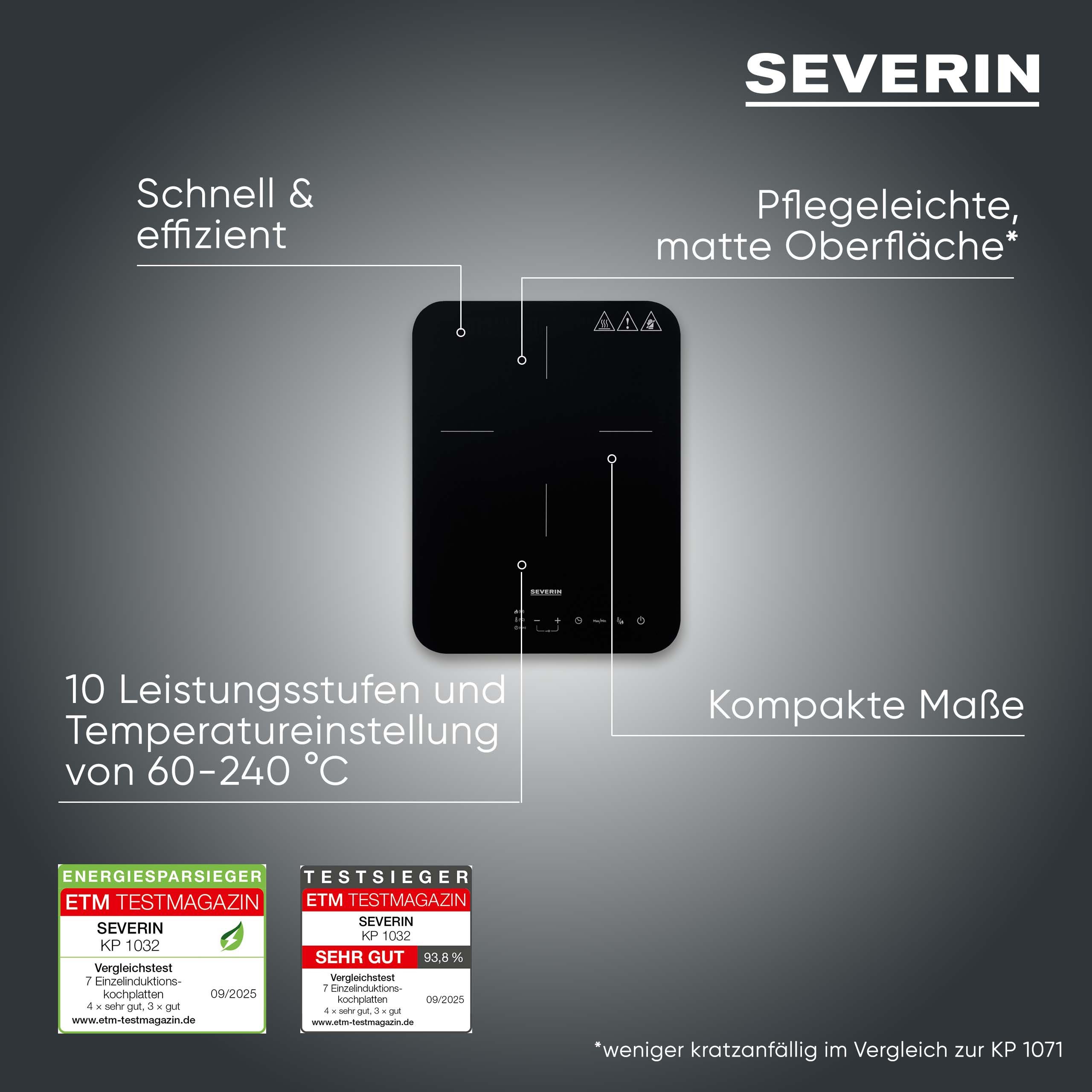 Severin Einzel-Induktionskochplatte KP 1032