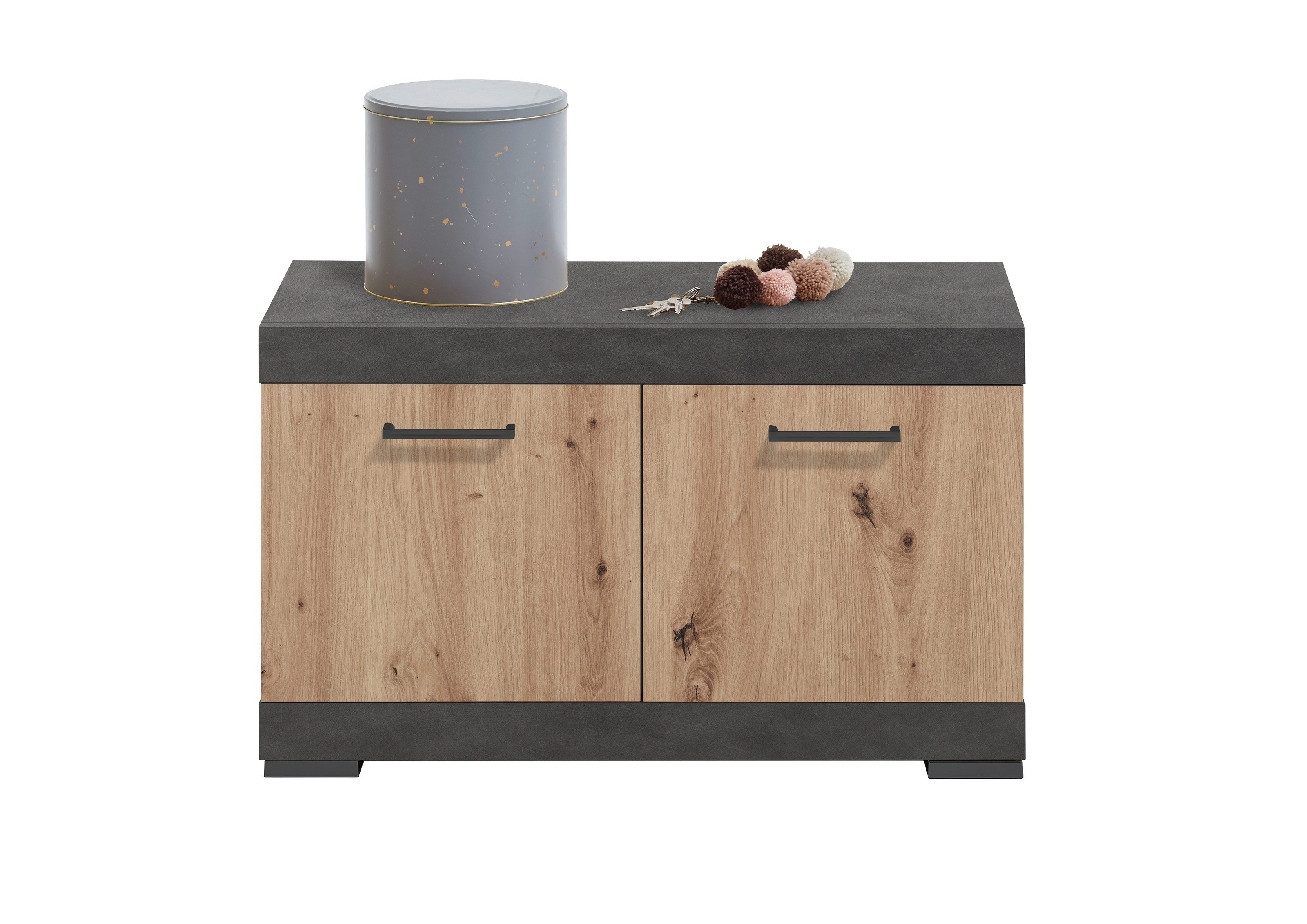 PREISBRECHER Garderobenschrank BRISTOL 300 in Matera-Artisan Eiche - 80x50x34,9cm (BxHxT)