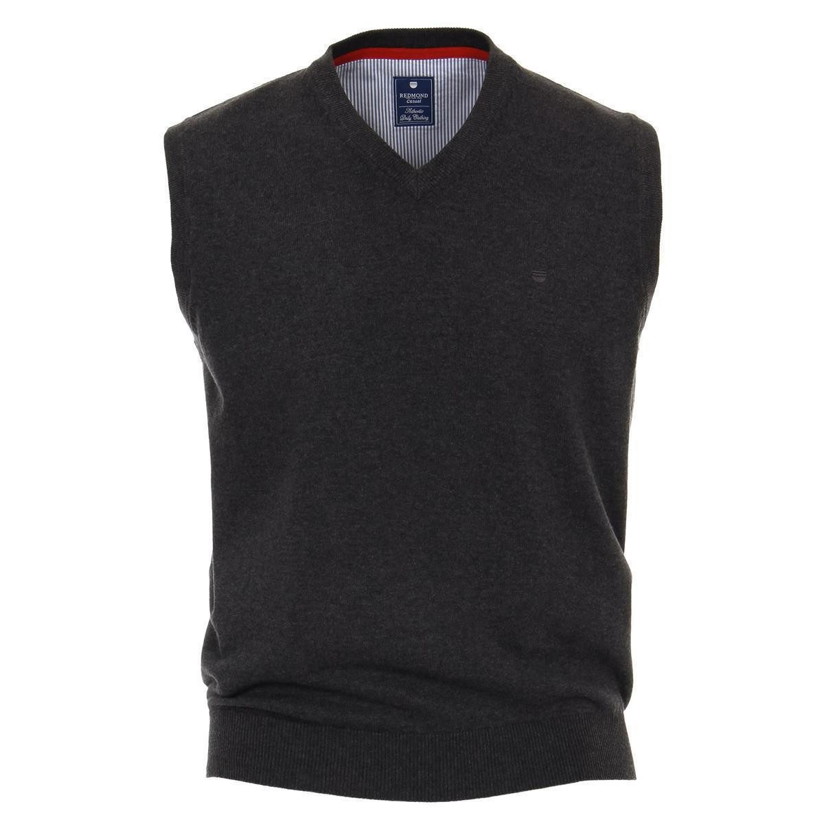 Redmond Pullunder REDMOND Casual Herren Pullunder Ärmellos V-Neck Anthrazit günstig online kaufen