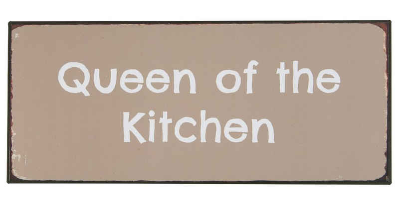 Ib Laursen Metallschild Ib Laursen - Schild Blechschild Metallschild "Queen of the Kitchen"