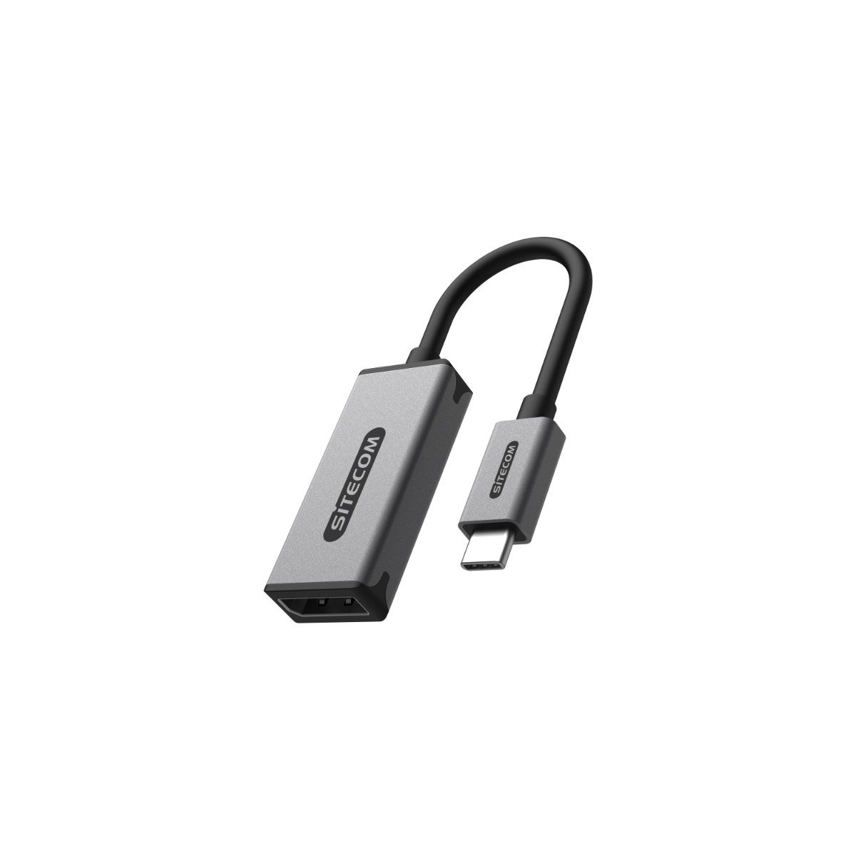 Sitecom AD-1015 USB-Adapter USB-C (Stecker) zu DisplayPort (Buchse), USB-C zu DisplayPort 1.4, 4K 60 Hz, 15 cm Kabel