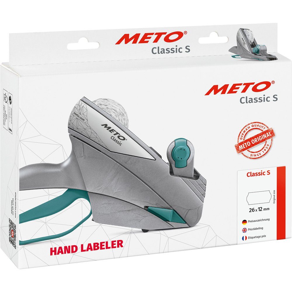 METO Etikett METO Preisauszeichnungsgerät Classic S Anzahl Druckzeilen: 1 Grau