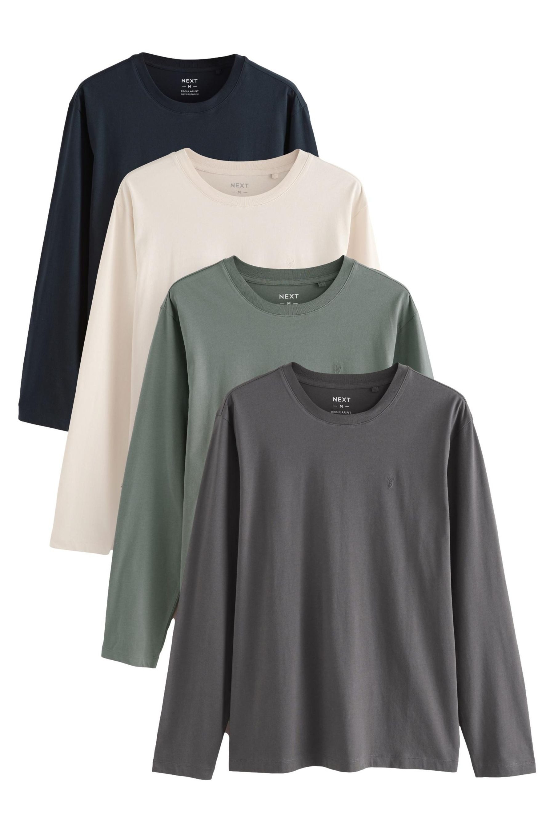 Langarmshirt Langarm-Shirts, 4er-Pack