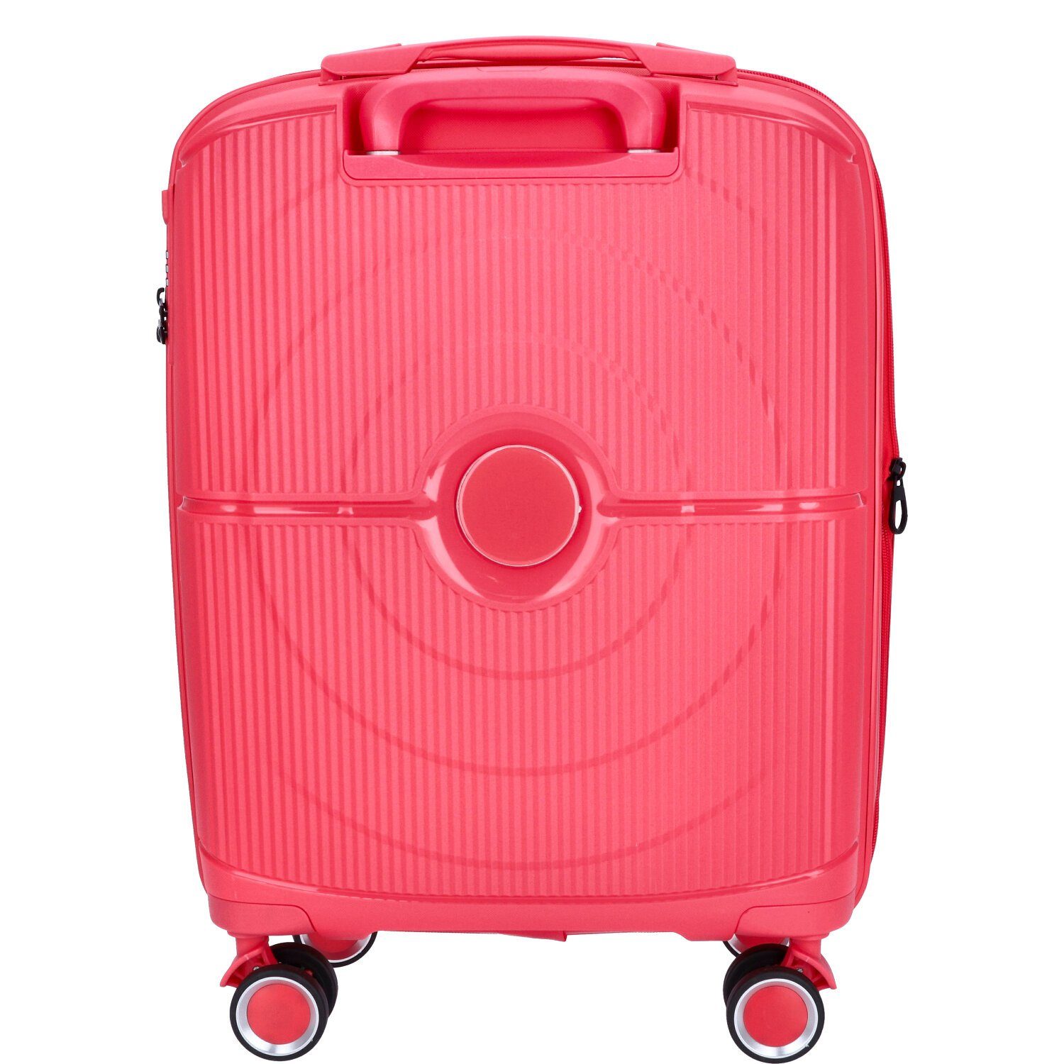 TheTrueC Koffer TheTrueC 4-Rad Trolley 55cm Valencia coral red, 4 Rollen Rollen – Bild 2 von 5