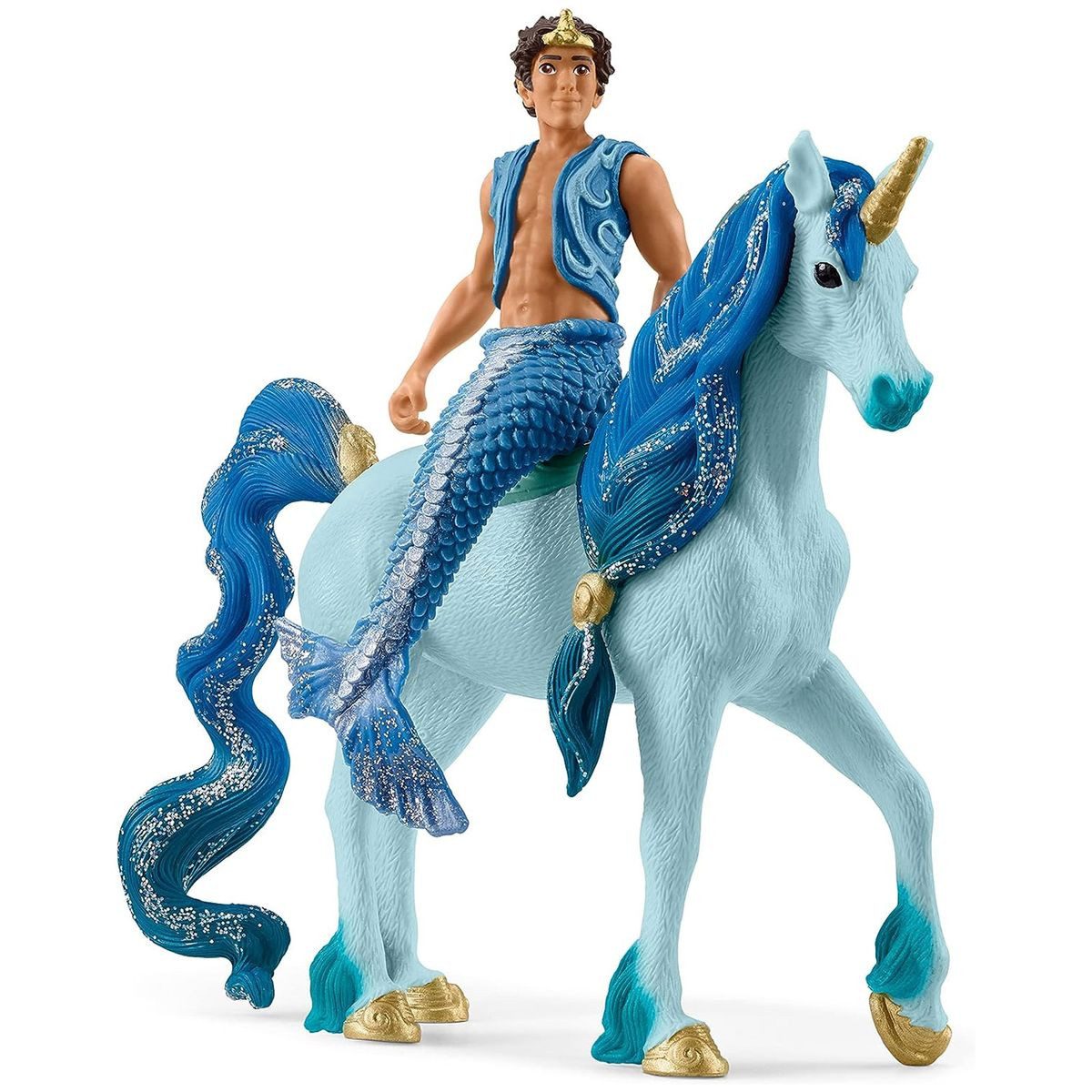 Schleich® Spielfigur Schleich 70718 - Bayala - Spielfiguren-Set, Aryon auf Einhorn