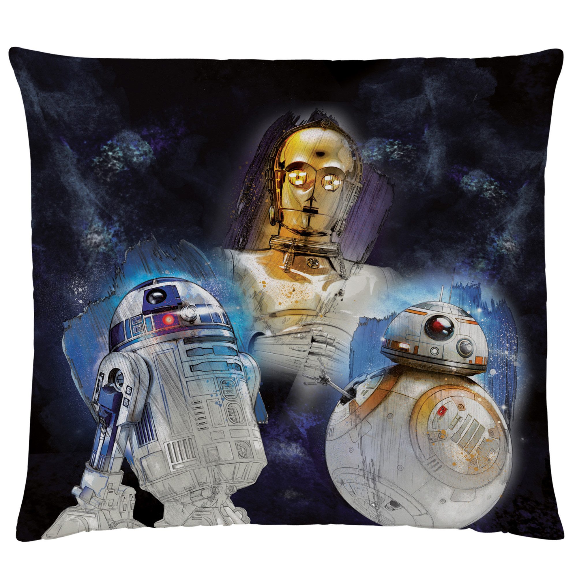 BERONAGE Dekokissen Star Wars Kissen The Last Yedi 40x40 cm, kuschelweich