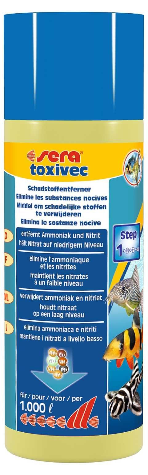 Aquariendeko sera toxivec gegen Schadstoffe 250 ml