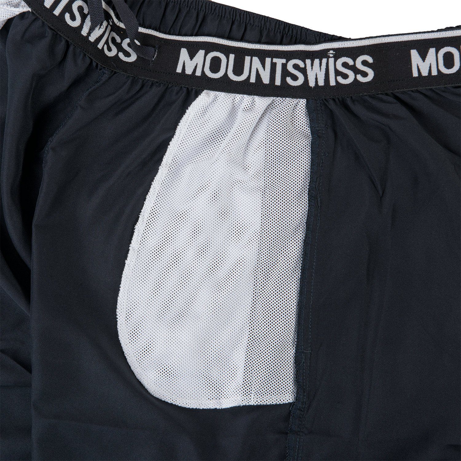 Mount Swiss Shorts (1-tlg) leichte dunkelblau Kurze Swiss Freizeithose Mount Herren