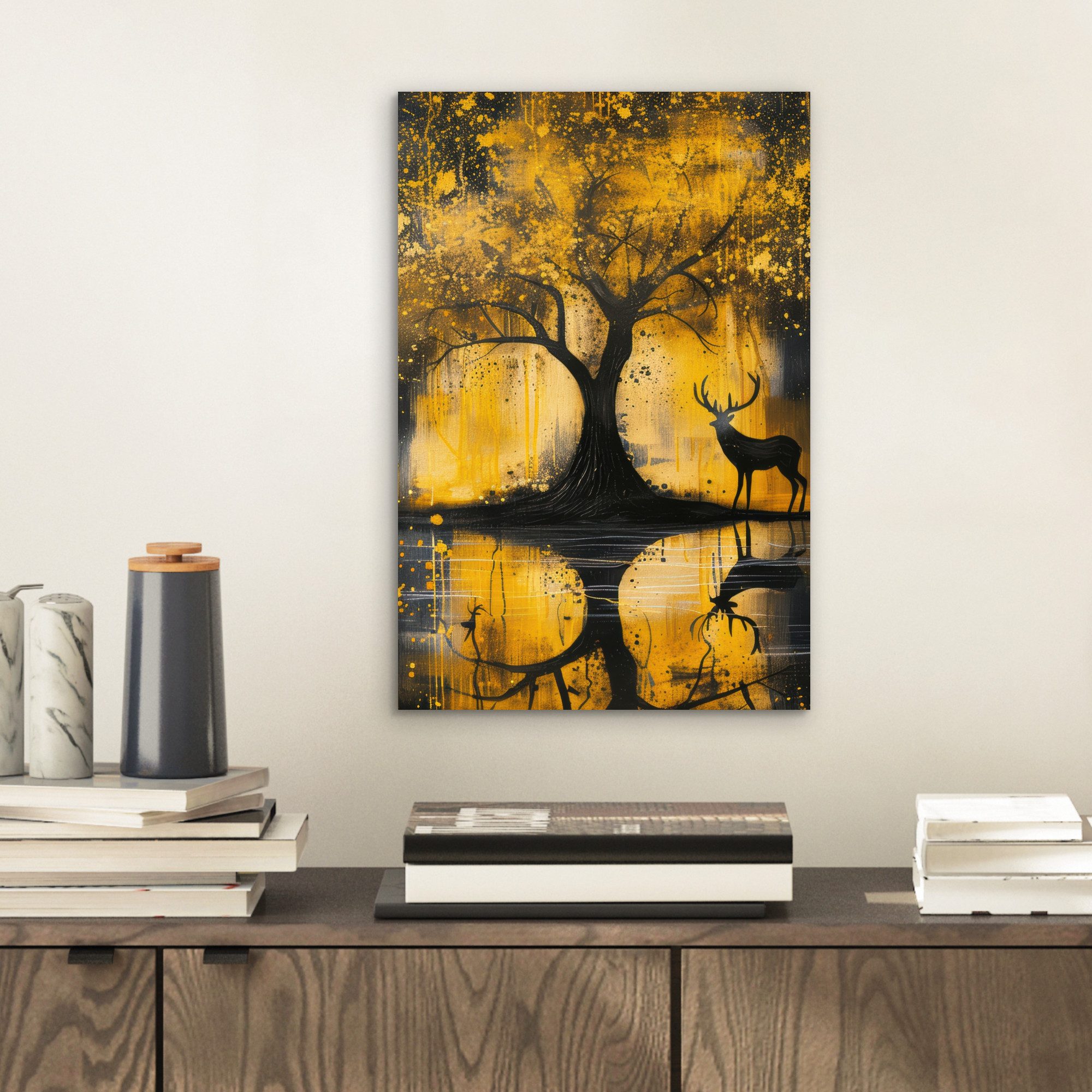 MuchoWow Metallbild Baum - Lackierung - günstig online kaufen