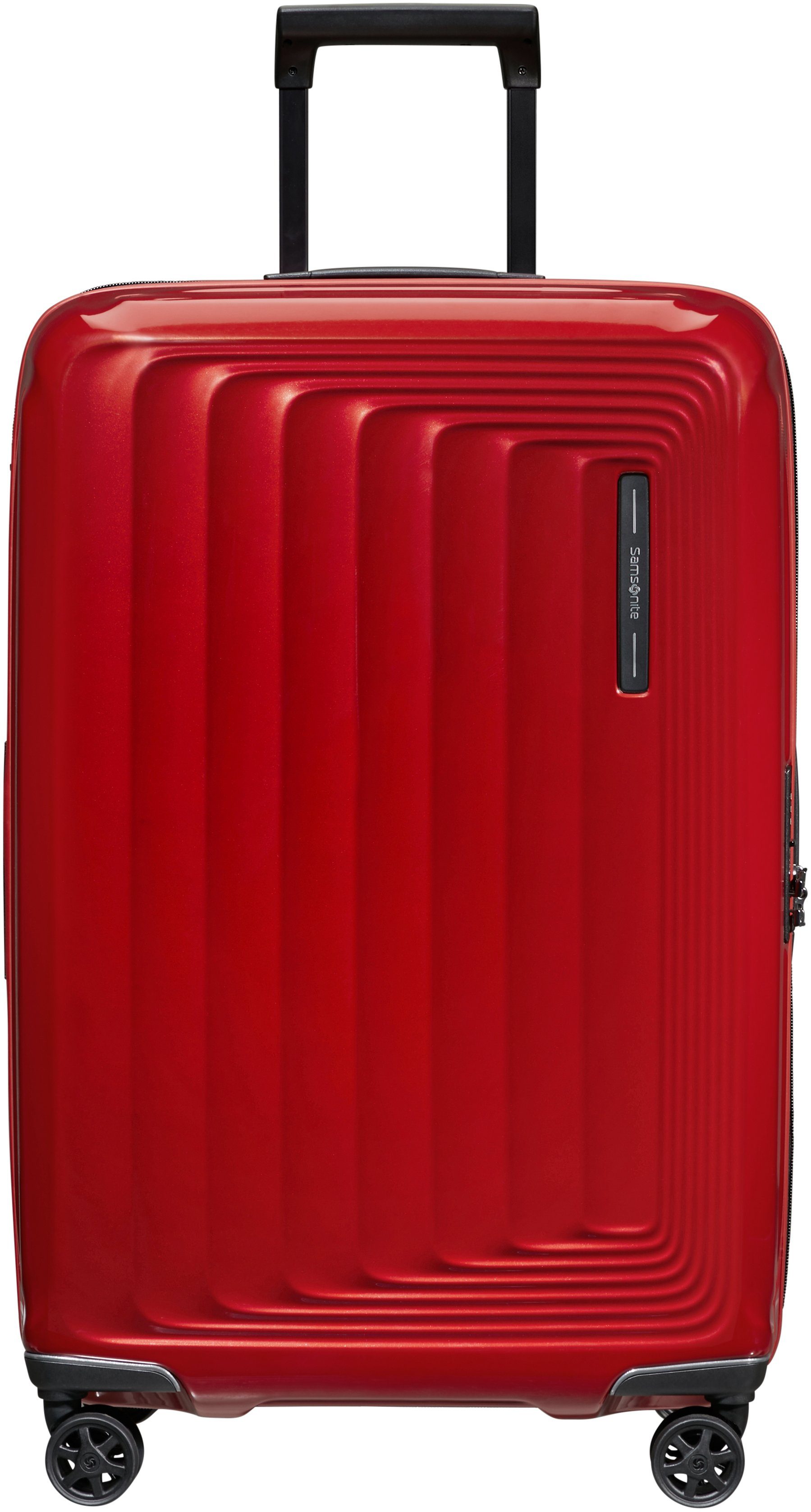 Samsonite Hartschalen-Trolley Nuon, 75 cm, 4 Rollen, mit Volumenerweiterung Metallic Red