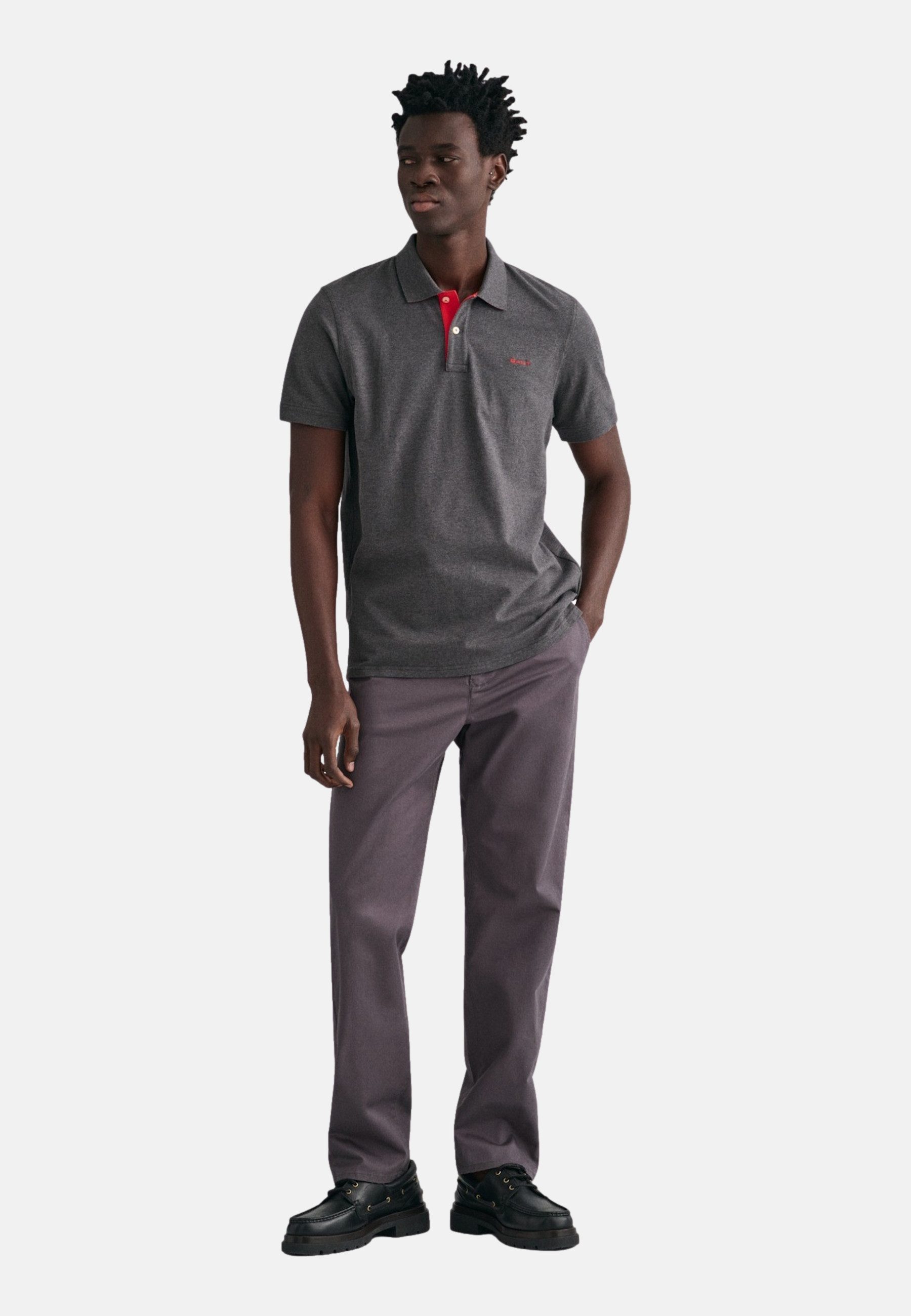 Gant Poloshirt Poloshirt Reg Contrast Pique Kurzarmshirt (1-tlg., 1)