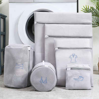 IVSO Wäschenetz Wäschenetze,Wäschebeutel Wäschesack für die Waschmaschine 6 Stück, Haltbarer Netz-Wäschebeutel mit Reißverschluss für Feinwäsche Unterwäsche Feines und Socken
