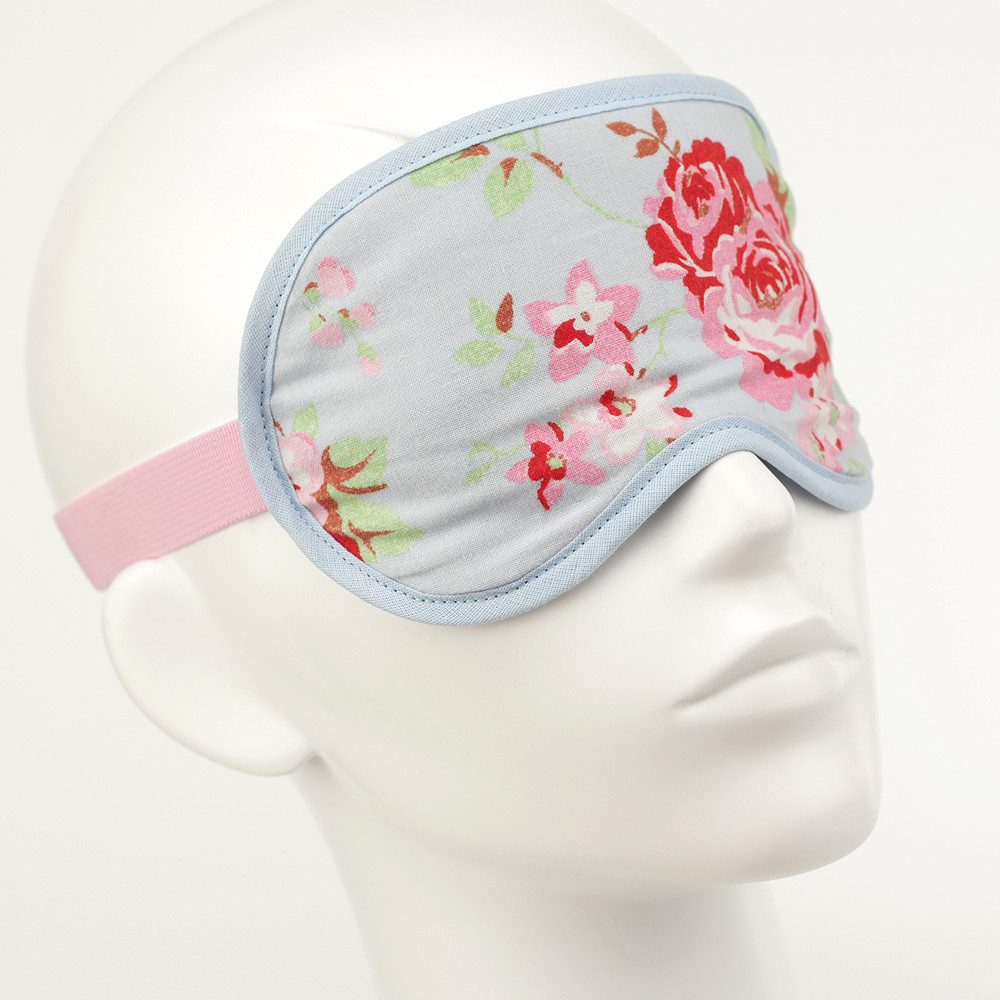 BEAZZ Schlafmaske Schlafmaske, Augenmaske, Schlafbrille - Rosen, Bequem - Perfekte Abdunklung, 1-tlg., HANDMADE IN GERMANY