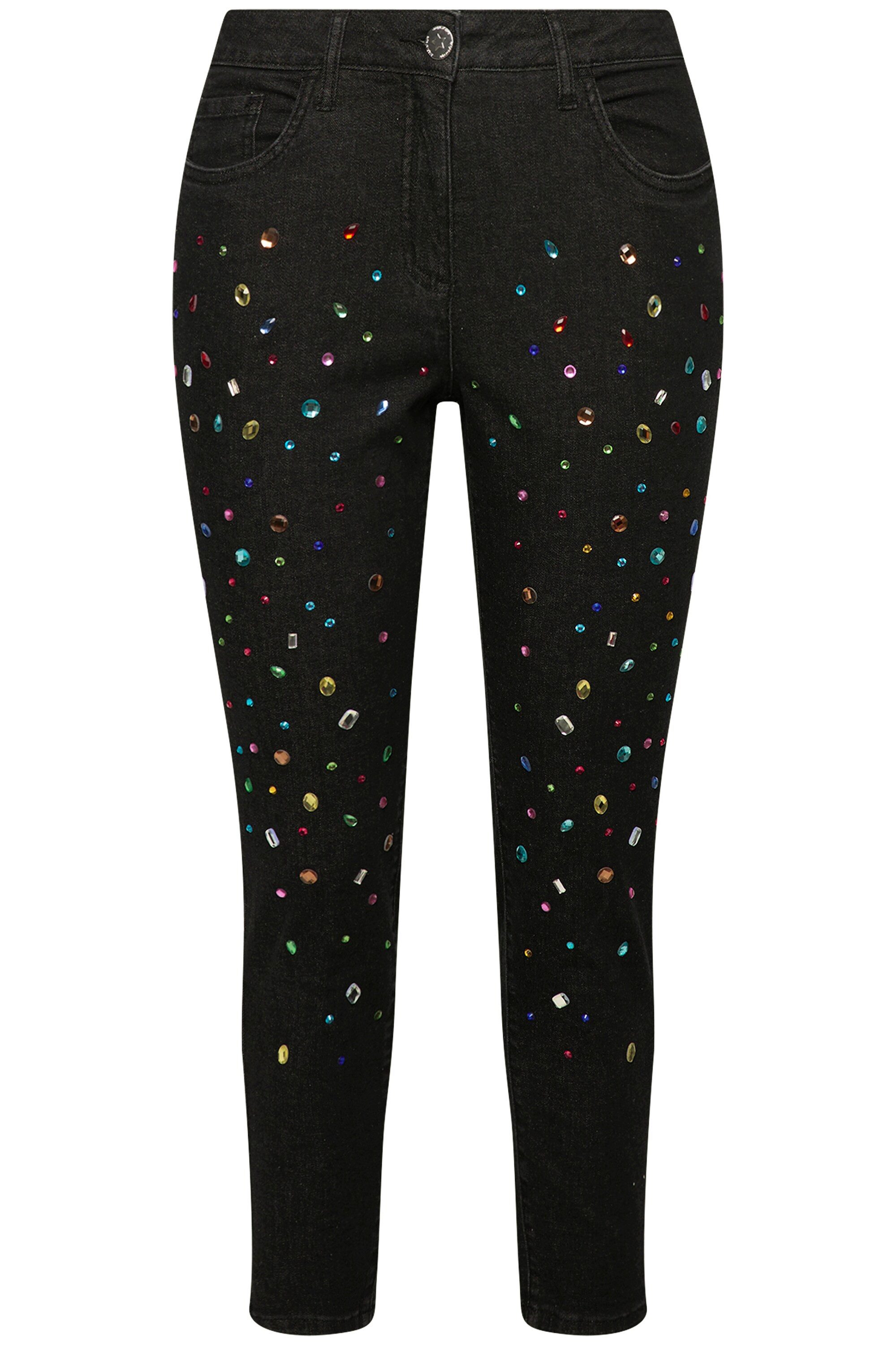 Angel of Style Röhrenjeans 7/8-Jeans Slim Fit Ziersteinchen. 5-Pocket günstig online kaufen