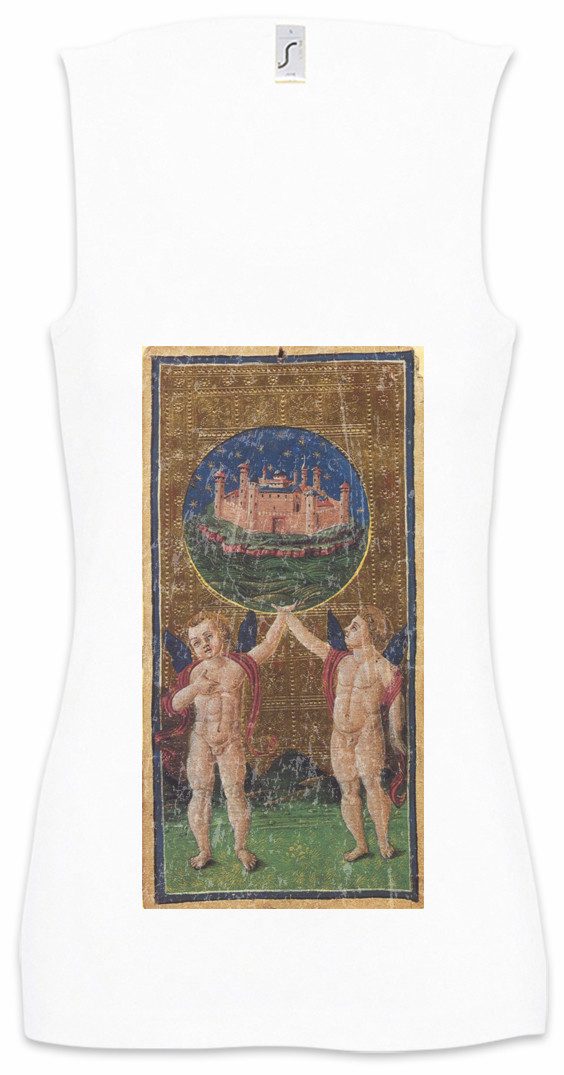 Tanktop Tarot Arcanum World Ärmelloses Damen T-Shirt Karte Karten Card Voddoo