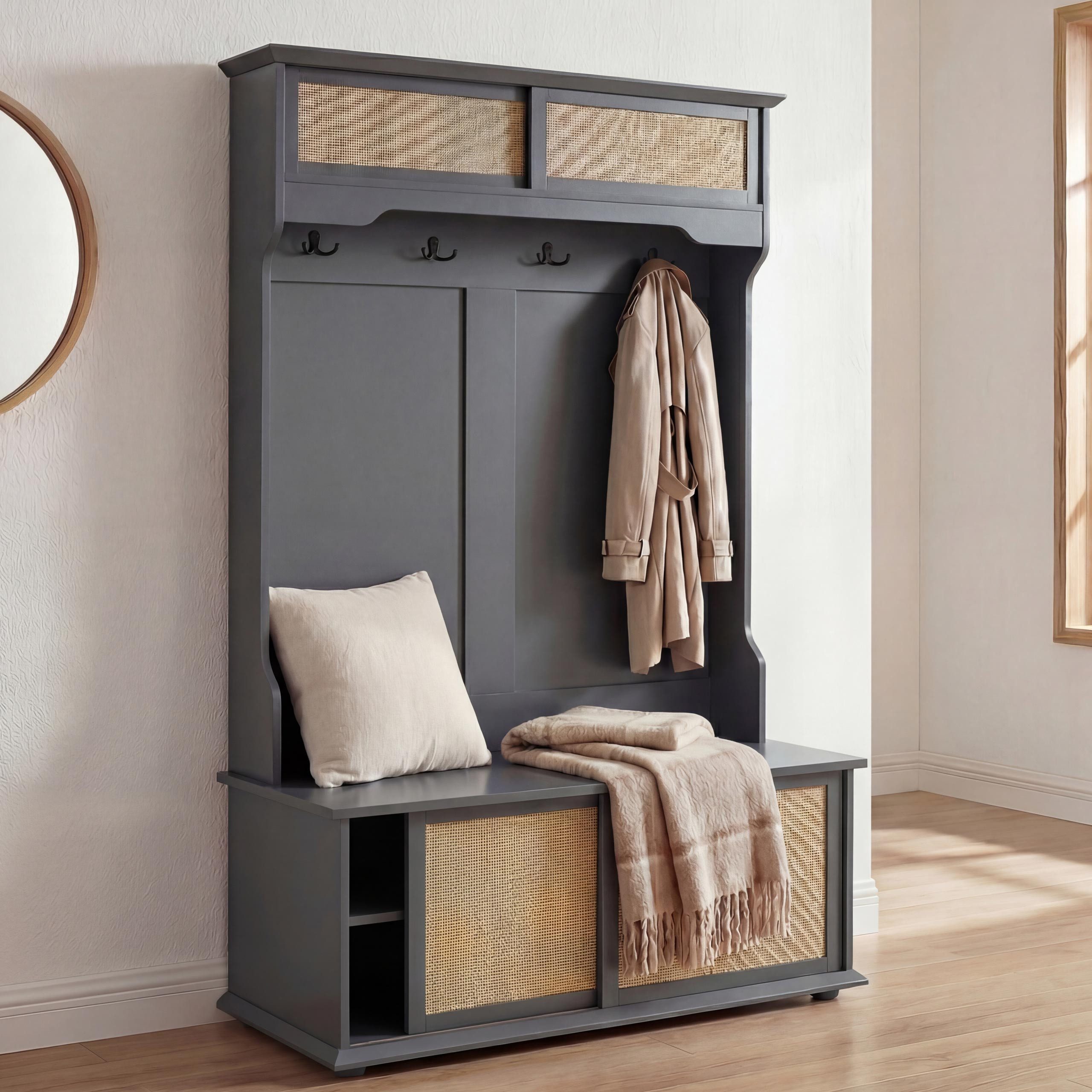 MCW Garderobe MCW-P25, Mit Fußbodenschonern