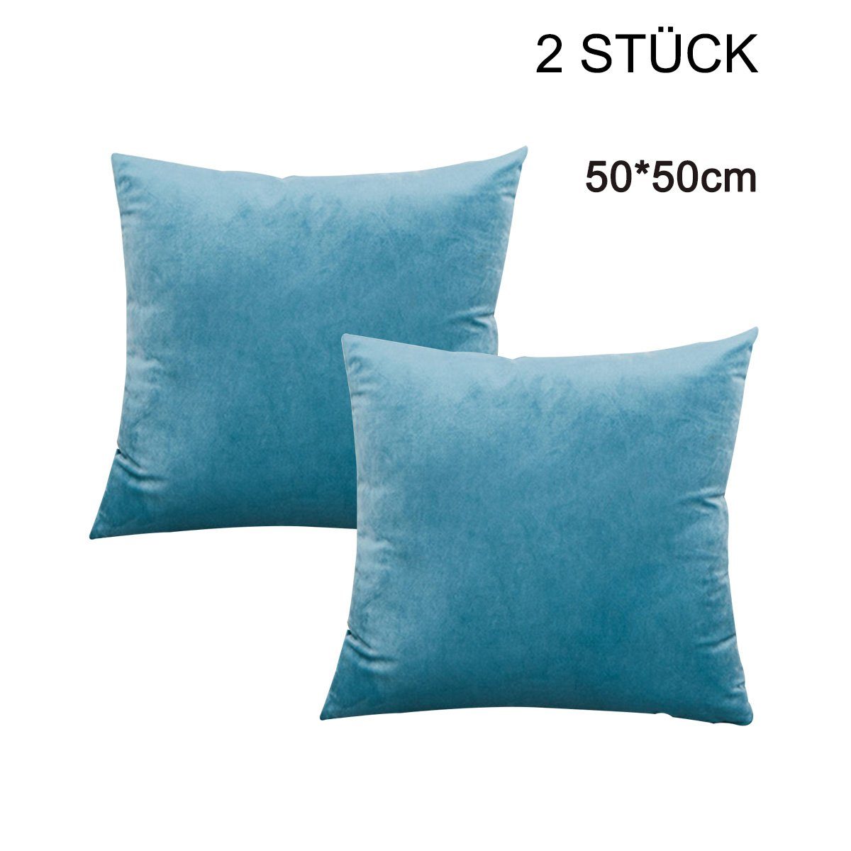 Kissen dunkelblau Kissenbezüge für Solid Set Dekorative 45cmx45cm, Kissenbezug Soft Houhence Sofa Fall