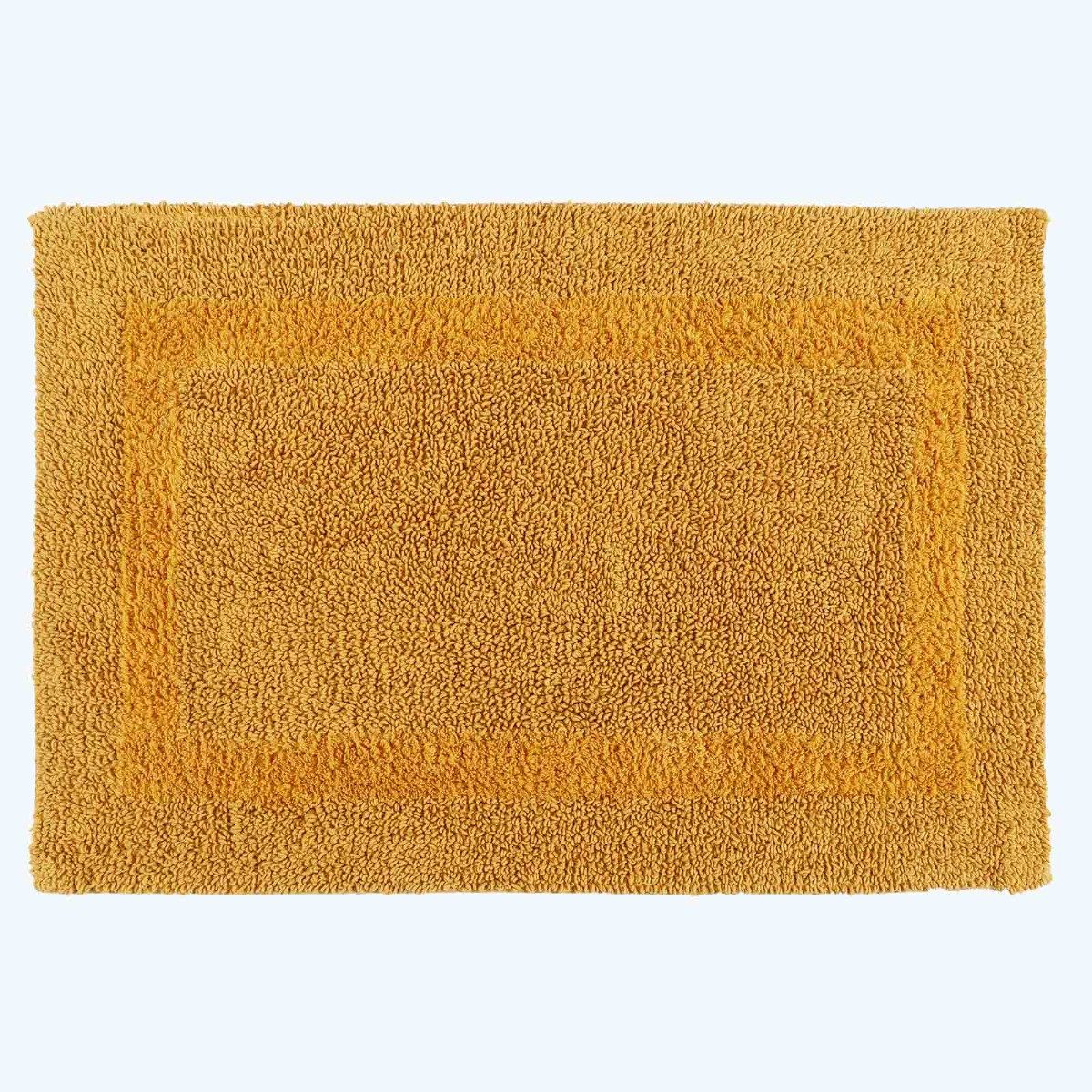 Homescapes Badematte 2-tlg. Badgarnitur senfgelb aus günstig online kaufen