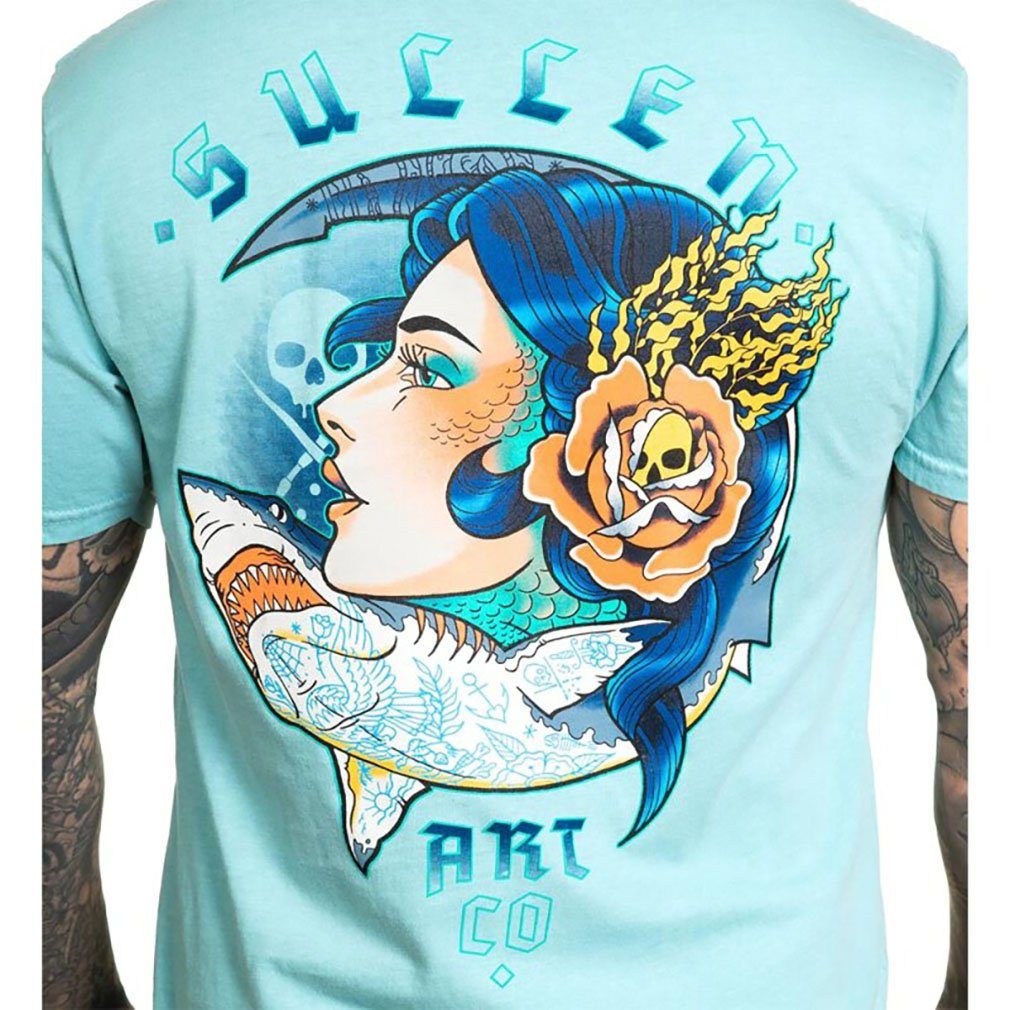 Sullen Clothing T-Shirt Siren Shark Blau