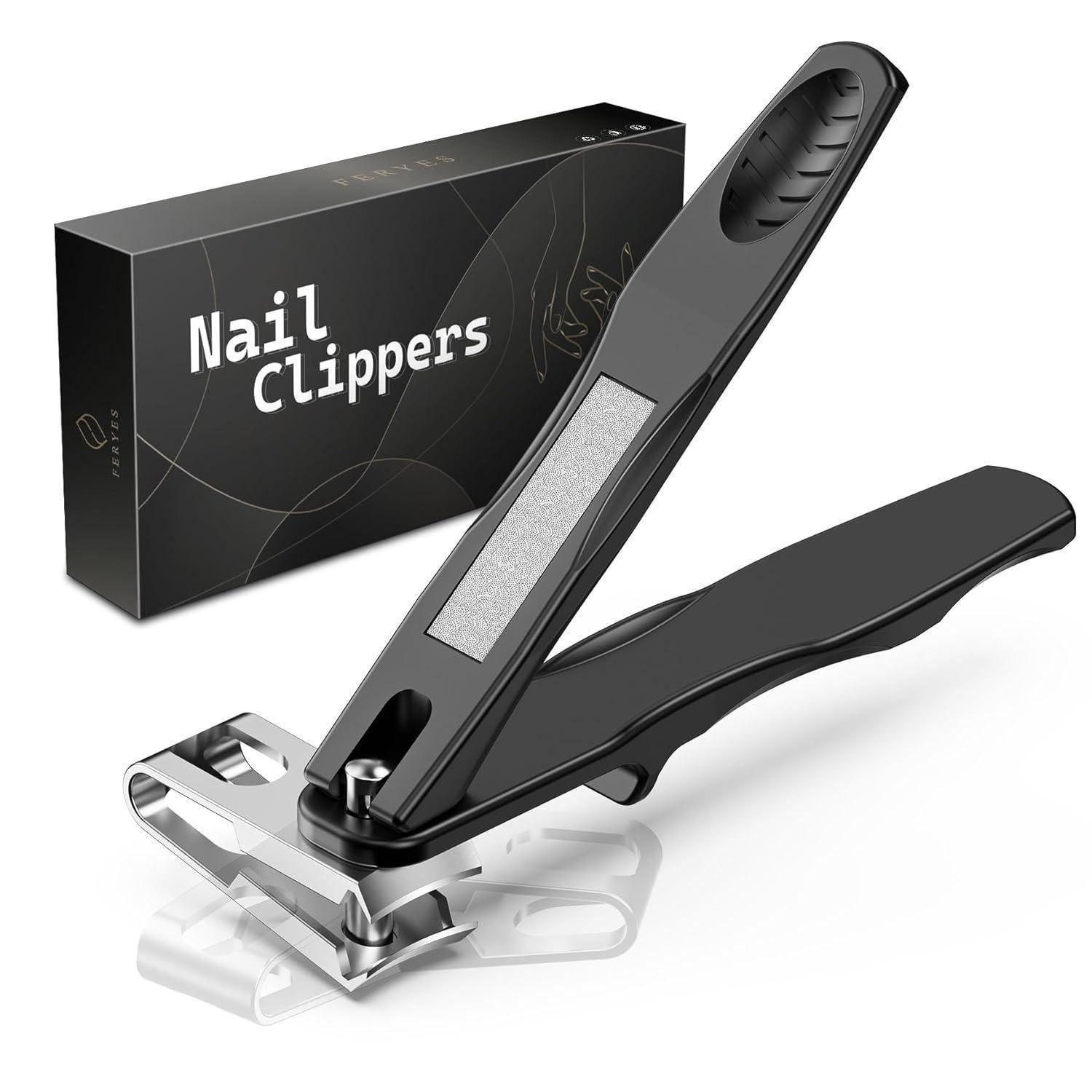 LuxusKollektion Nagelknipser 360° drehbarer Nagelknipser für Senioren, mit langem Griff, für dicke