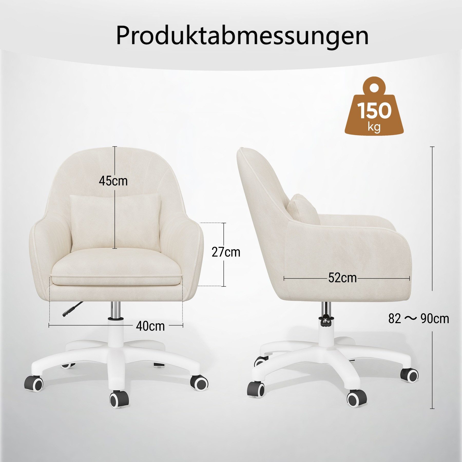 HawthyHome Bürostuhl Ergonomischer Homeoffice-Stuhl, 360° Drehbar günstig online kaufen