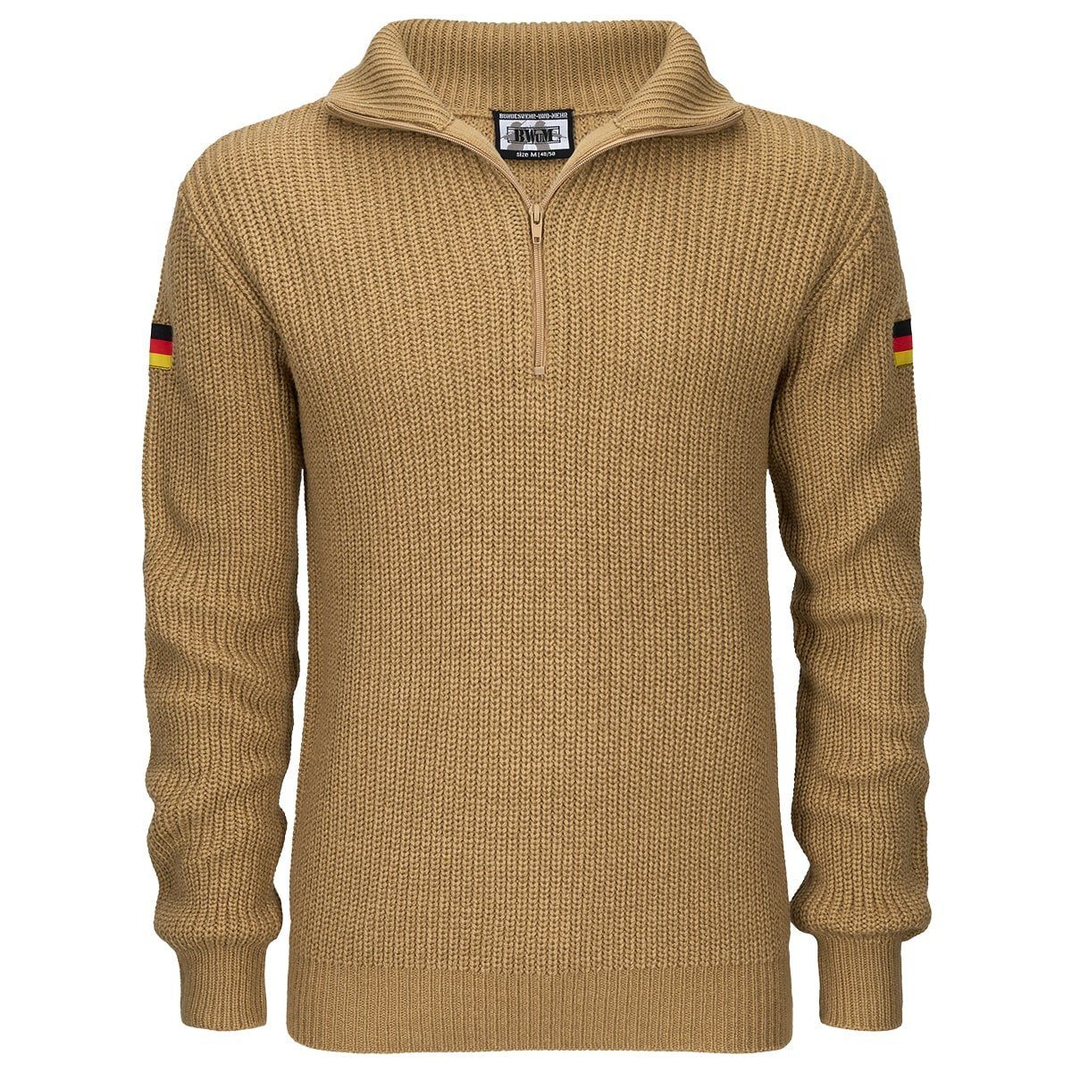 Strickpullover BWuM Bundeswehr Troyer mit Flaggen