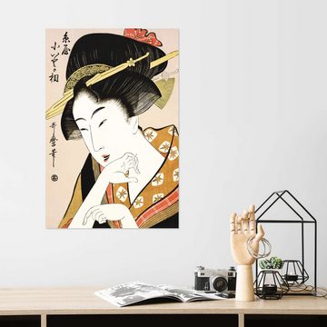 Posterlounge Wandfolie Kitagawa Utamaro, Porträt der Heldin Kioto, Itoya, Malerei