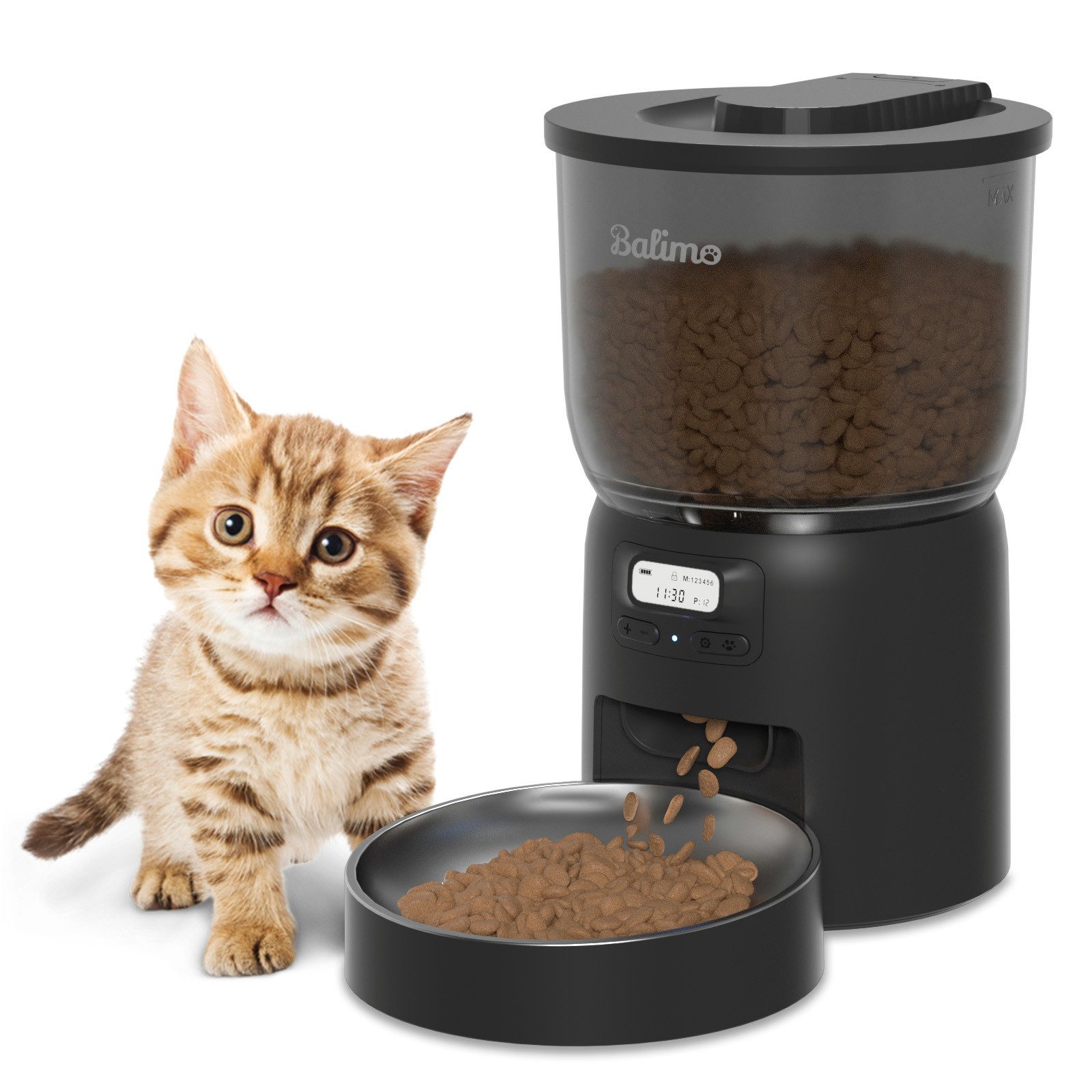 Futterautomat 3L futterautomat Katze Hund Automatisches Futterspender Feeder