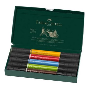 Faber-Castell Künstlerstift Faber-Castell PAP Dual Marker Tuschestift - 5er Etui