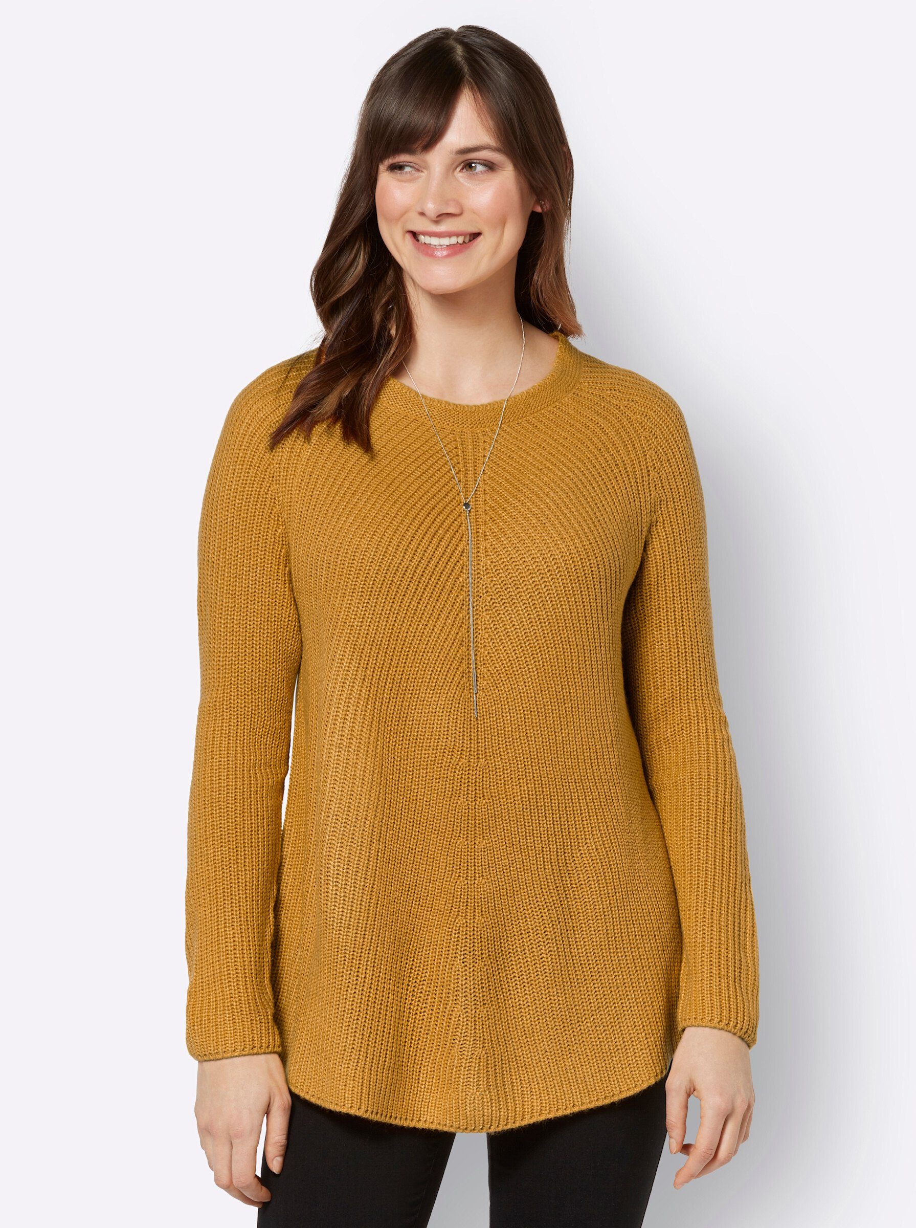 Strickpullover Rundhalspullover