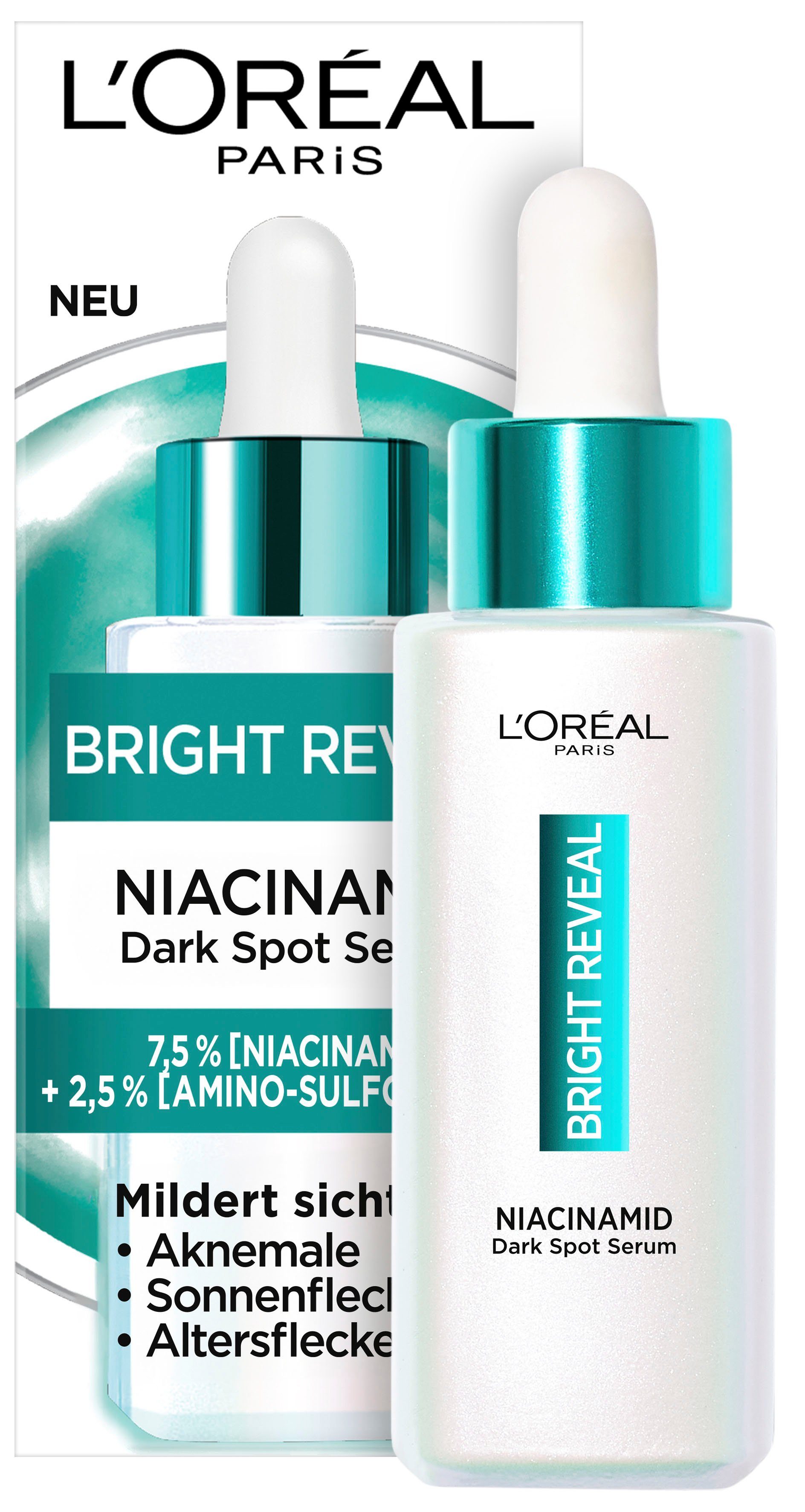 L'ORÉAL PARIS Gesichtspflege-Set BRIGHT REVEAL SET Set, 2-tlg., mit Niacinamid