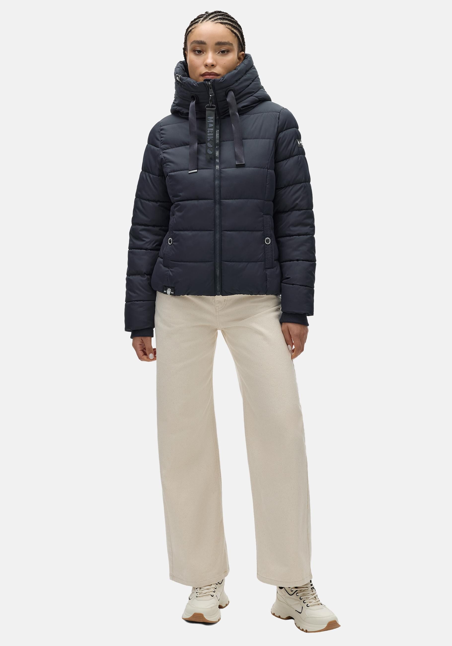 Marikoo Steppjacke Amayaa-1 Gesteppte Damen Jacke mit großer Kapuze