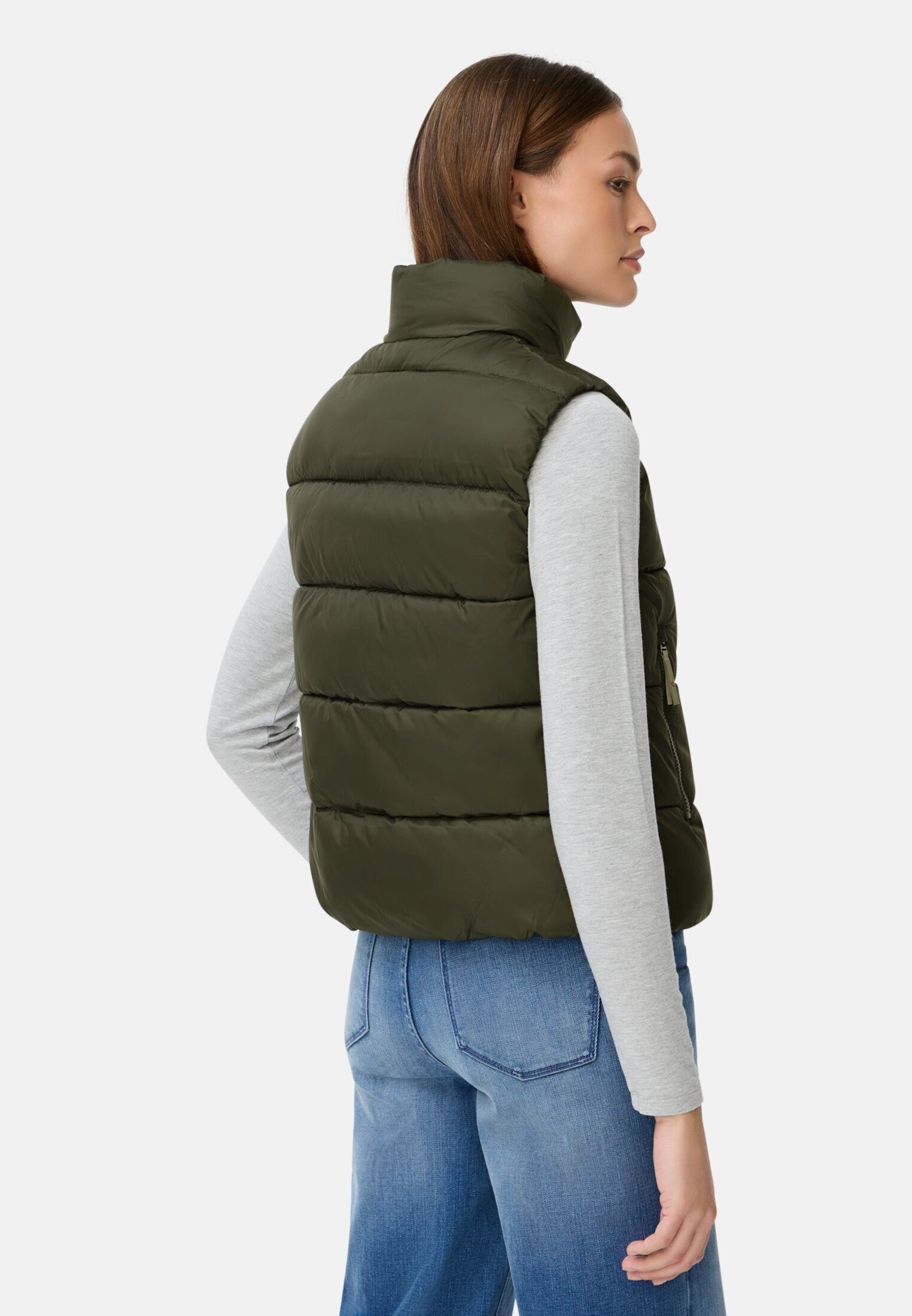 camel active Steppweste mit 2-Wege-Reißverschluss ärmellos Stehkragen mit S günstig online kaufen