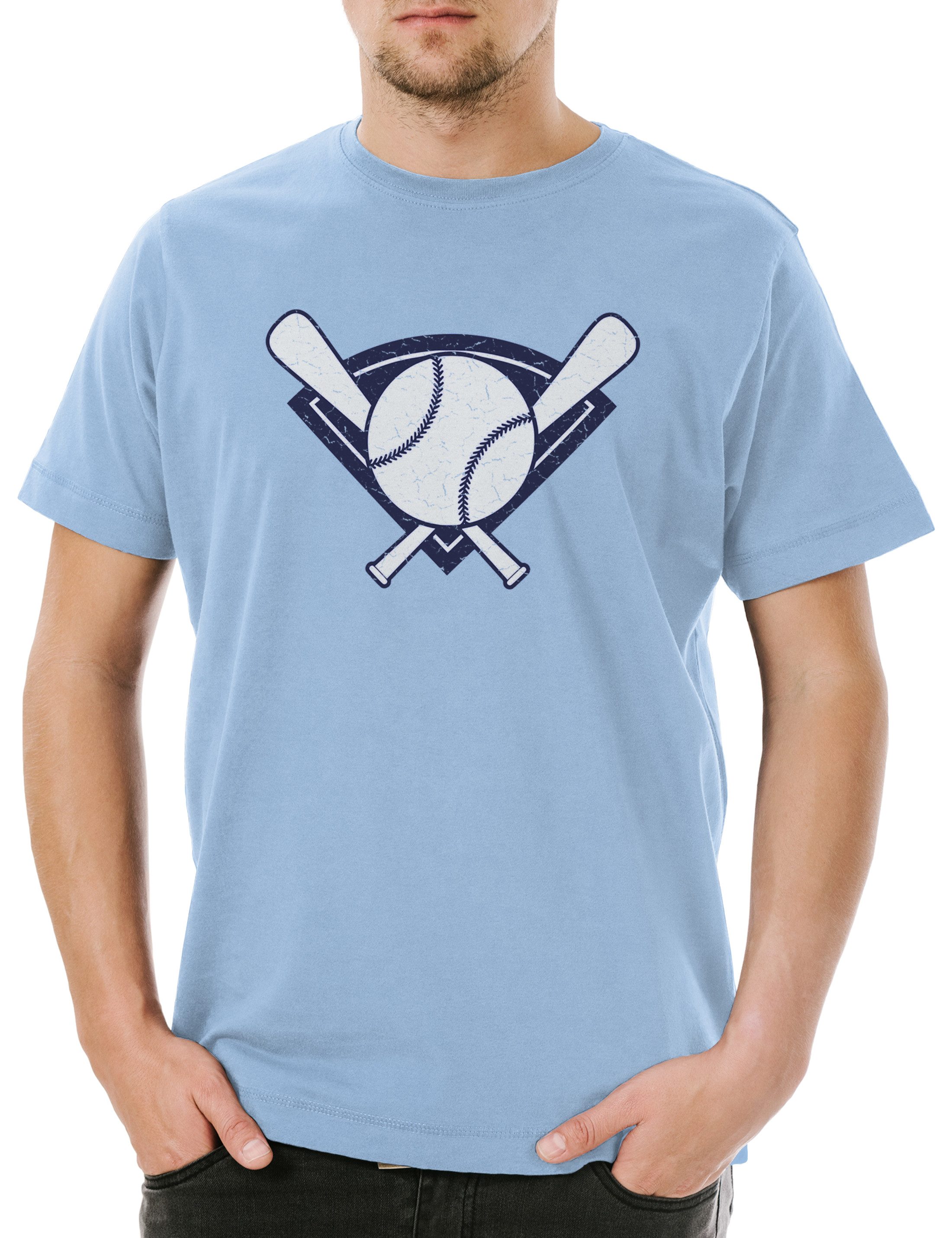Print-Shirt Baseball Tools Herren T-Shirt Player Sport Passion Love Addiction
