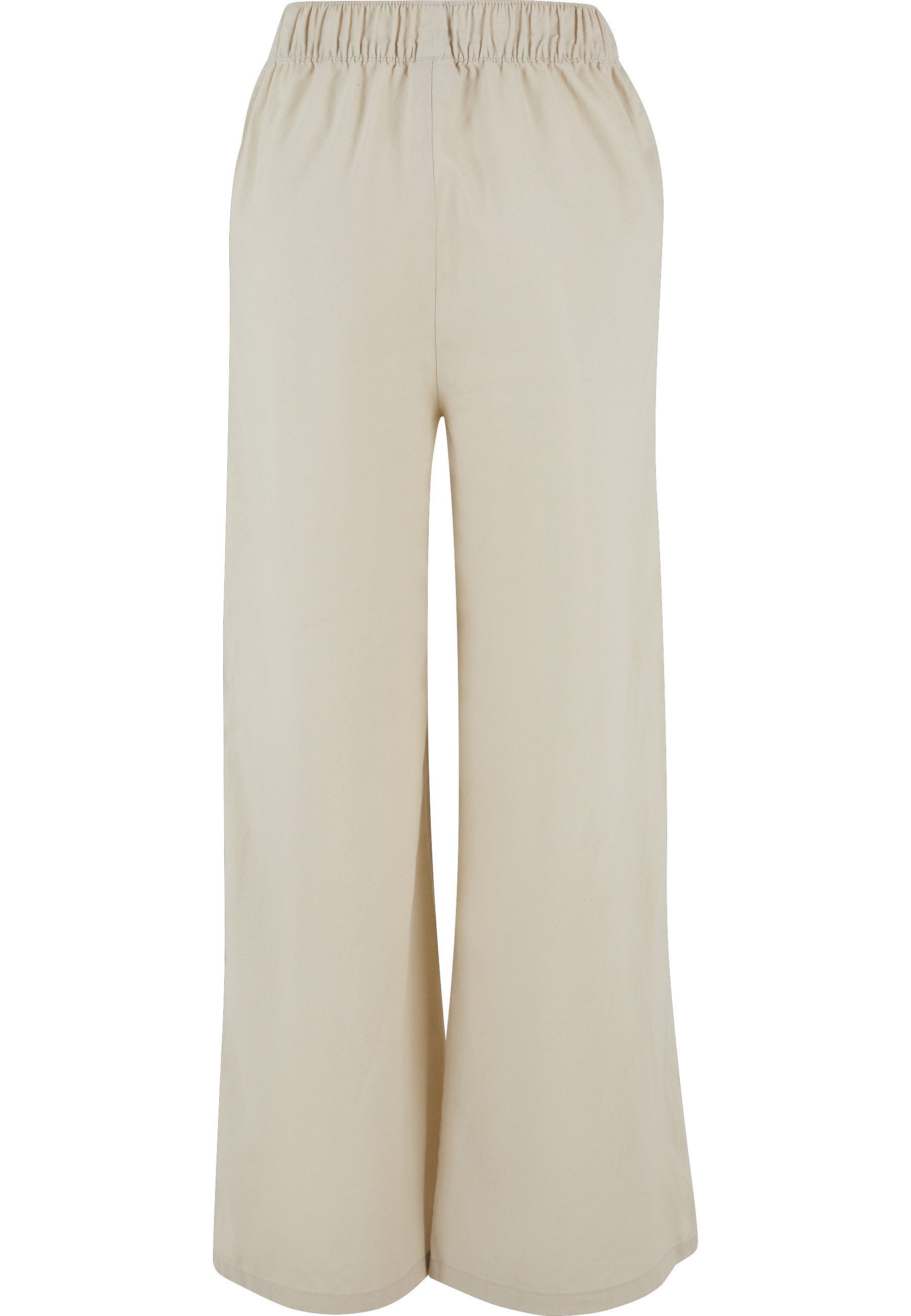 URBAN CLASSICS Stoffhose Urban Classics Damen Ladies Linen Mixed Wide Pants günstig online kaufen