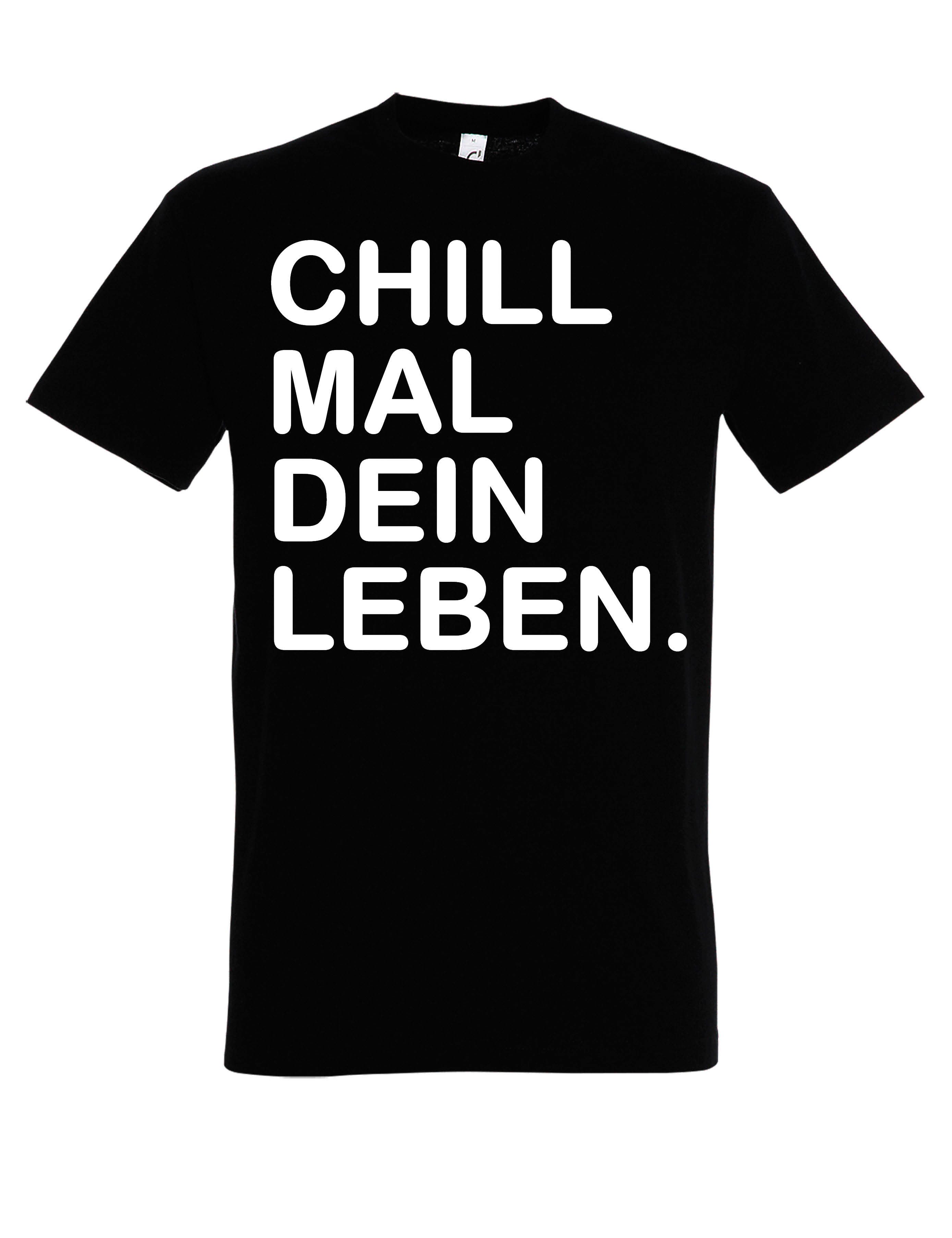 Youth Designz Print-Shirt Herren T-Shirt "Chill mal dein Leben" lustig Prin günstig online kaufen
