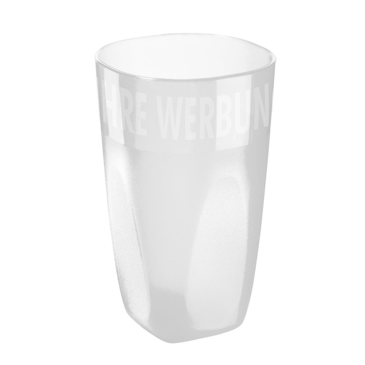 mehrweg.pro Mehrwegbecher Trinkbecher "Maxi Cup" 0,4 l, Kunststoff, (Sparset, 1-tlg., 1) transparent-milchig