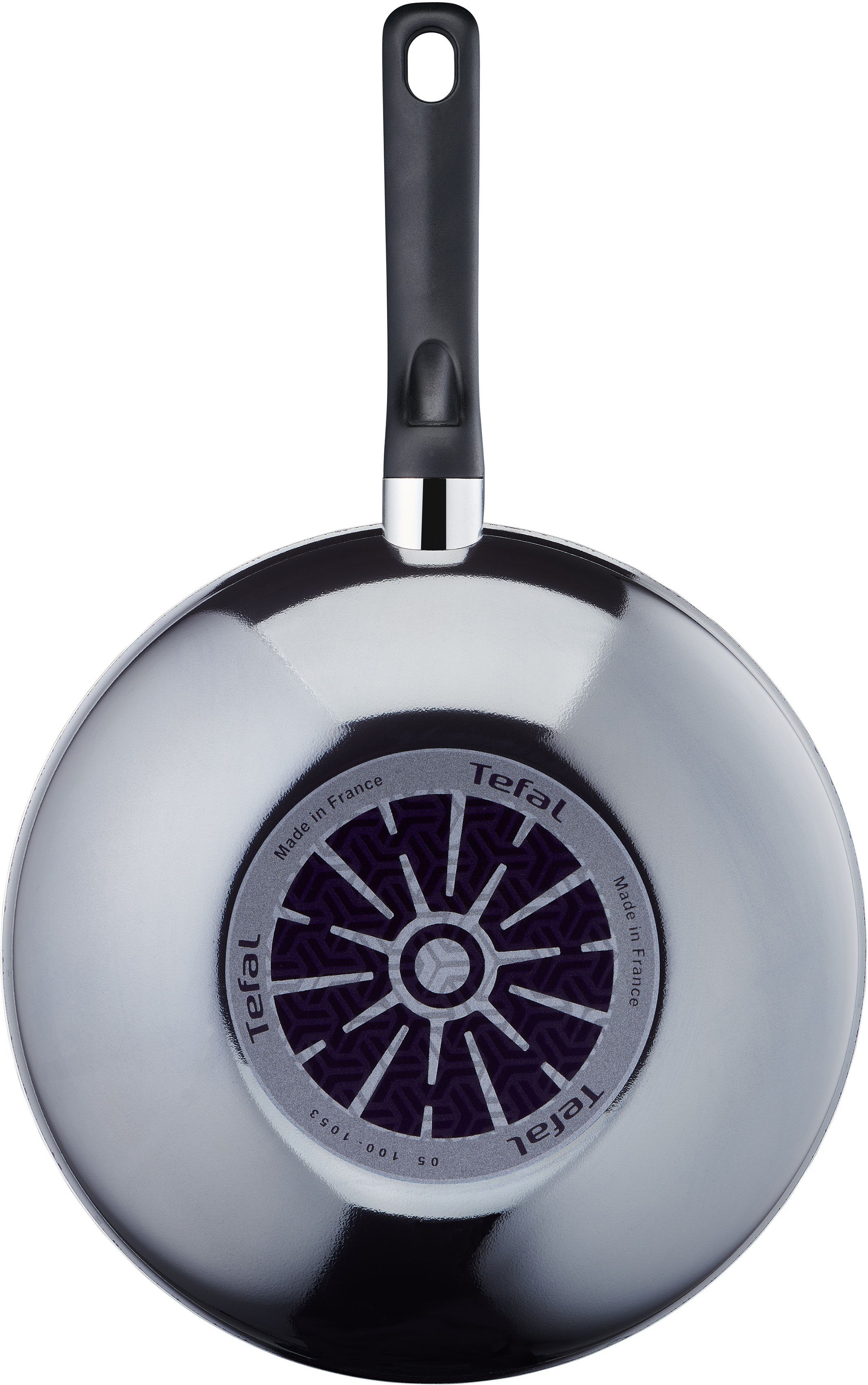 Tefal Wok D52619 Resist, Aluminium, Thermo-Signal, außer Induktion Herdarten alle Emaille, Antihaft