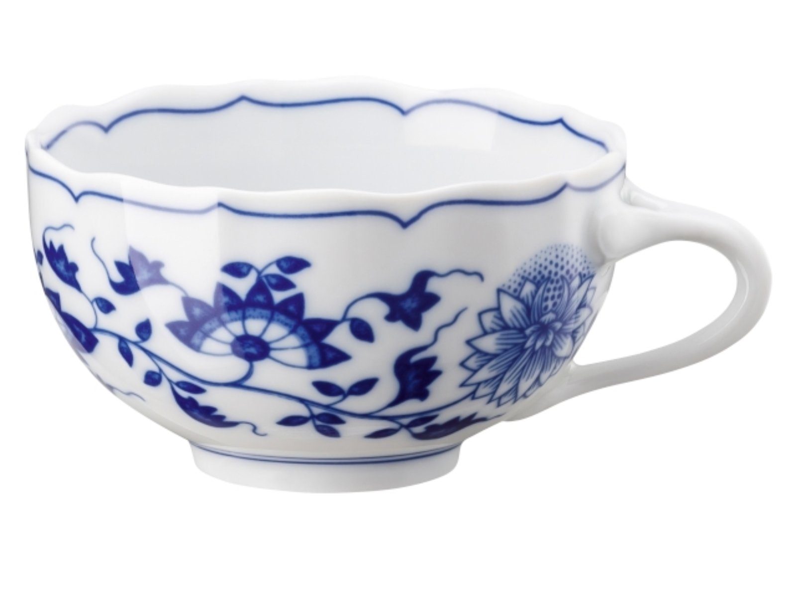 Hutschenreuther Tasse Blau Zwiebelmuster Tee-Obertasse 0,22 l, Porzellan, Tassen