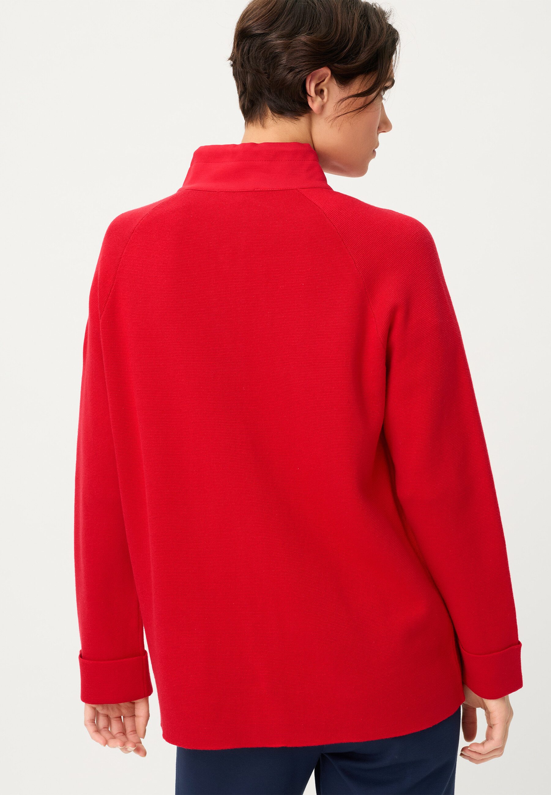 Olsen Cardigan Cardigan mit Stehkragen und Raglanärmeln