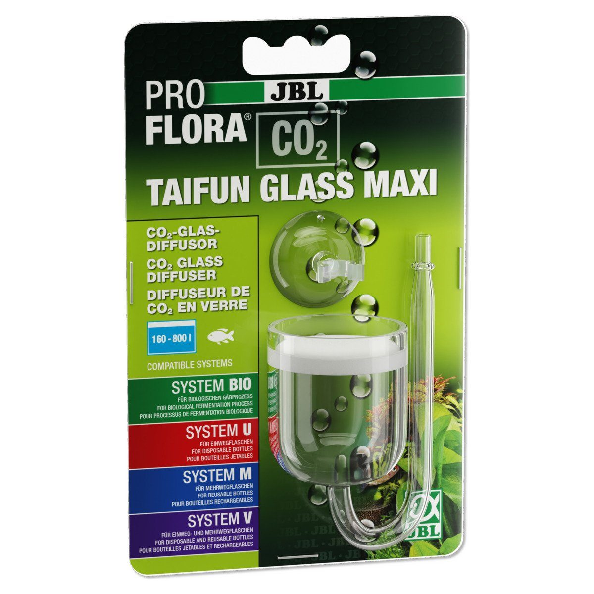 JBL GmbH & Co. KG CO2 Diffusor ProFlora CO2 Taifun Glass Maxi