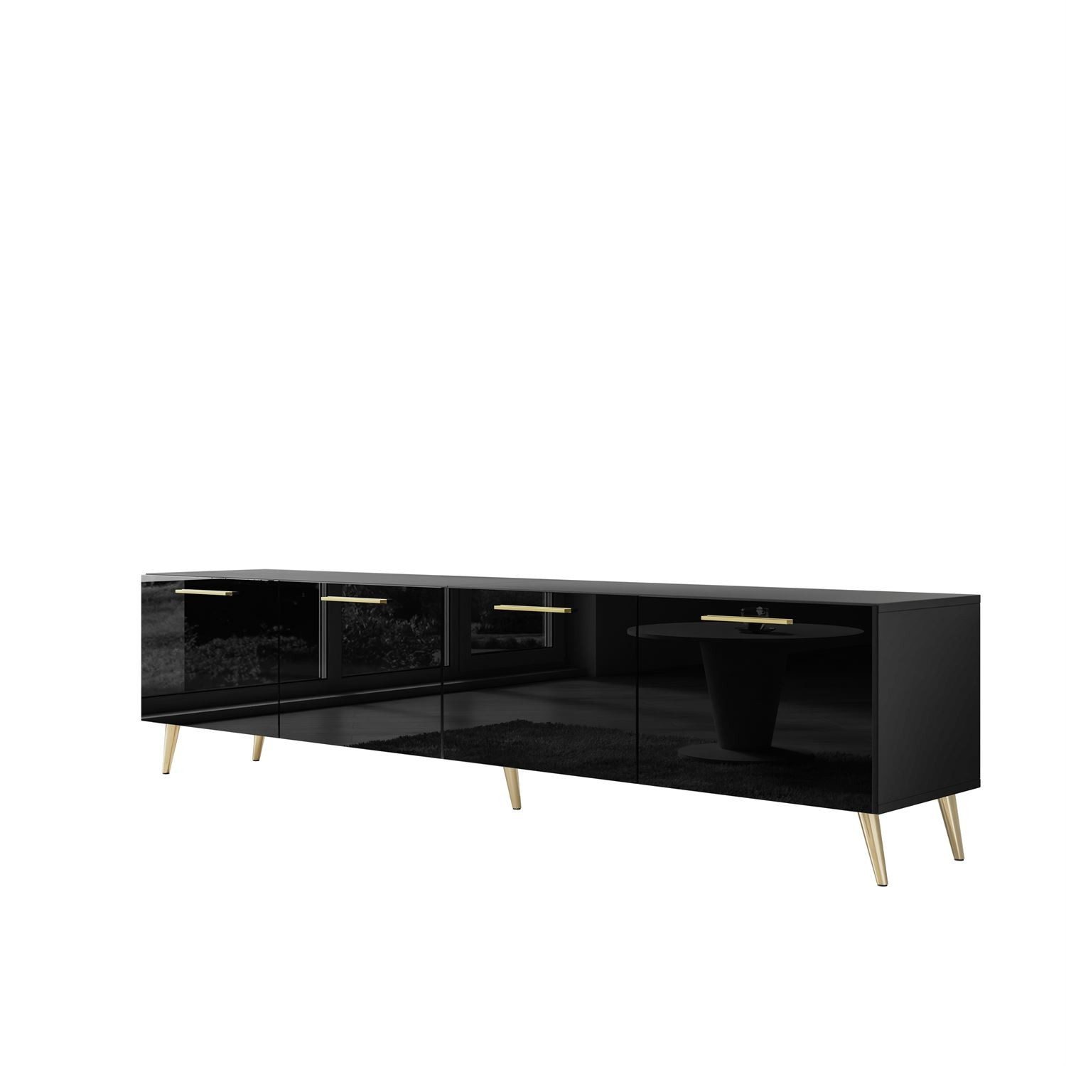 Lookway TV-Schrank 200 cm AURA schwarz günstig online kaufen