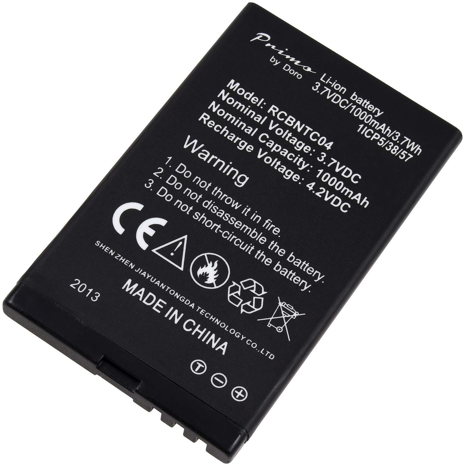 Doro Doro Akku Primo 366 / Typ RCBNTC04 Handy-Akku 1000 mAh (3.7 V)