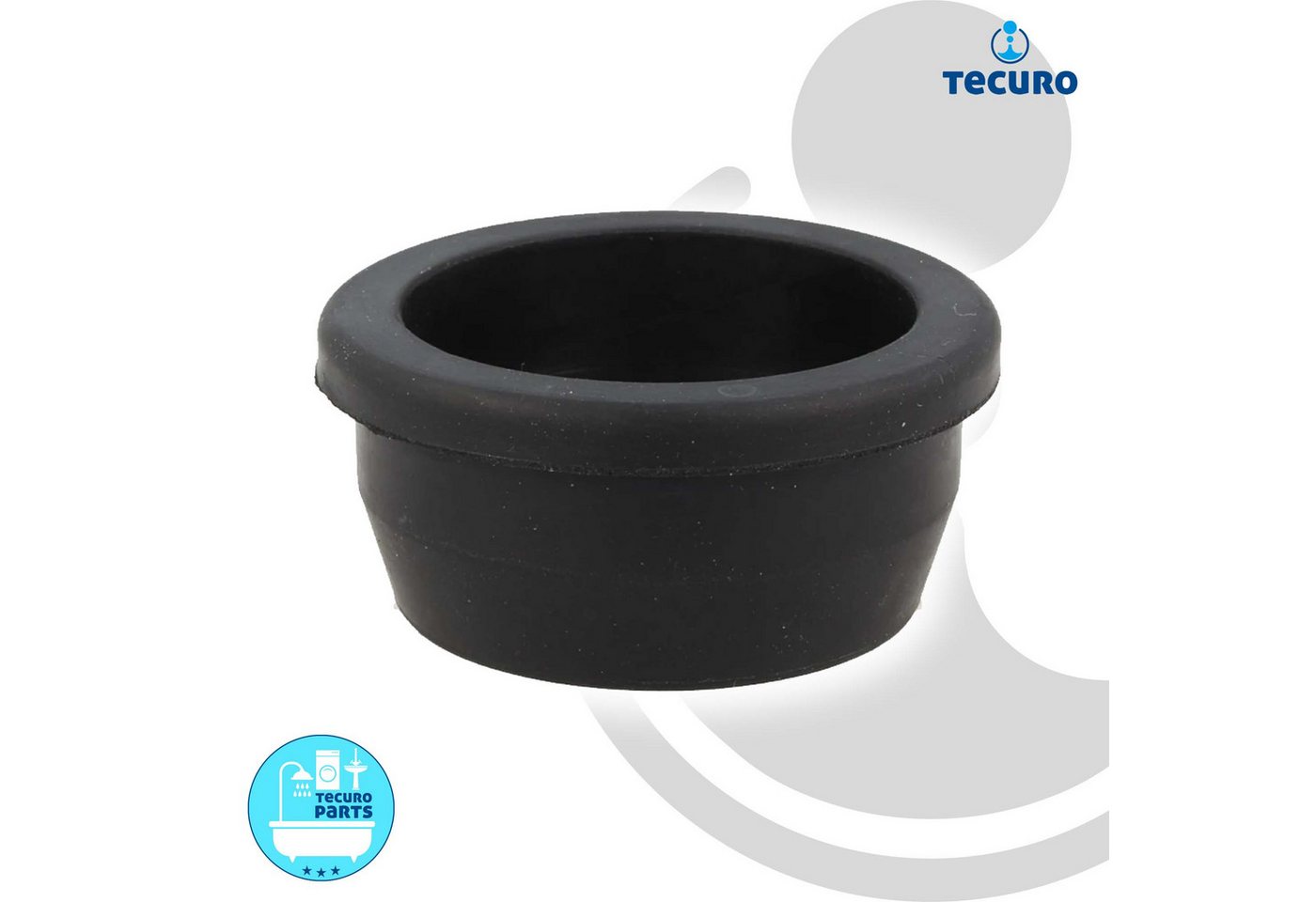 Thumbnail - tecuro Ablaufrohr Gumminippel für Siphonbogen Außen Ø 47 mm x Innen Ø 37-39 mm