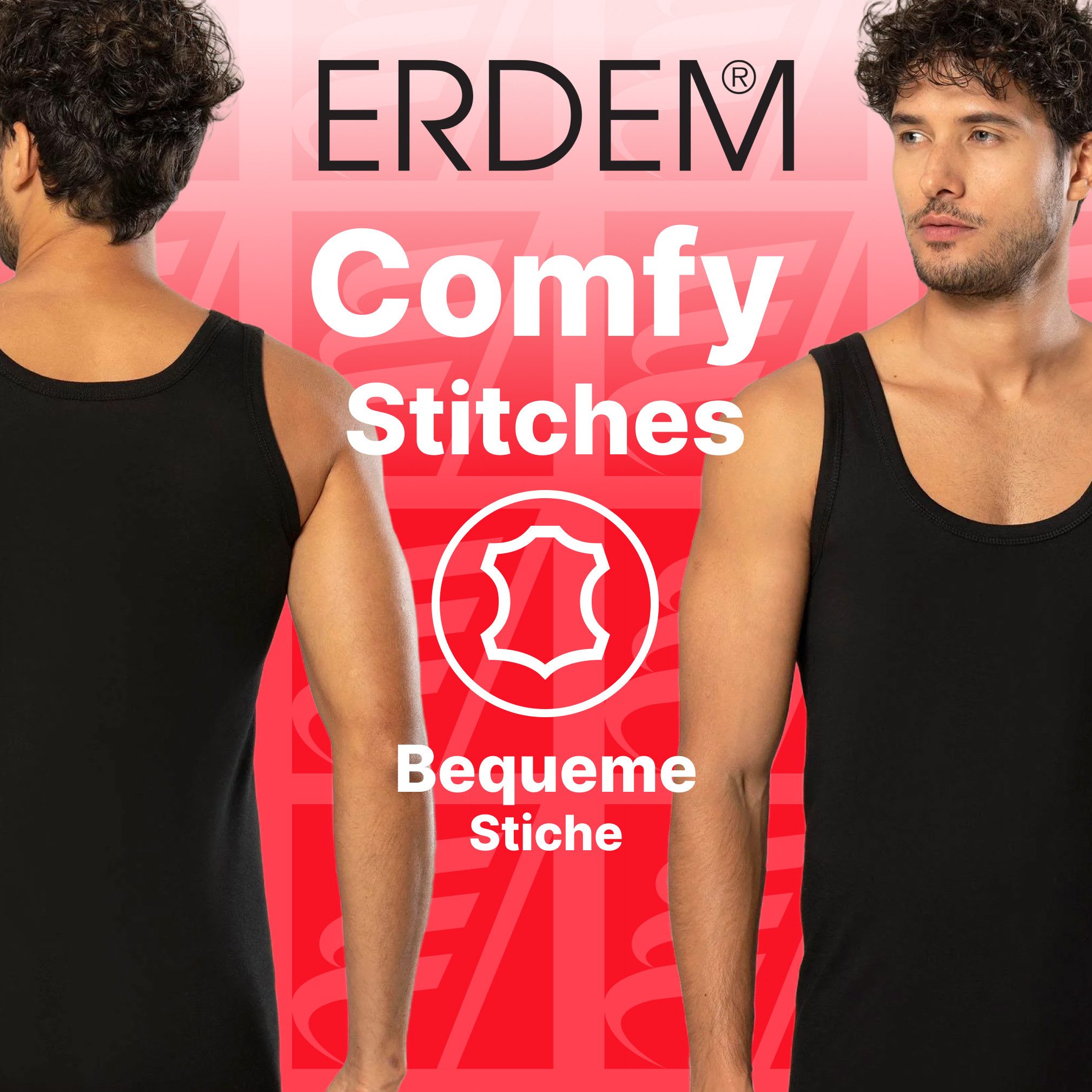 erdem iç giyim Unterhemd Herren Tank Top 9er-Pack, Baumwolle, Bequem, Strapazierfähig, S-4XL
