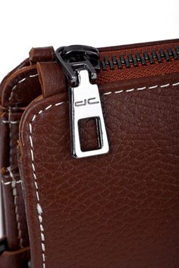dc Dericompany Handtasche BD01583, Herren Portfoliotasche aus echtem Leder, mit Handschlaufe