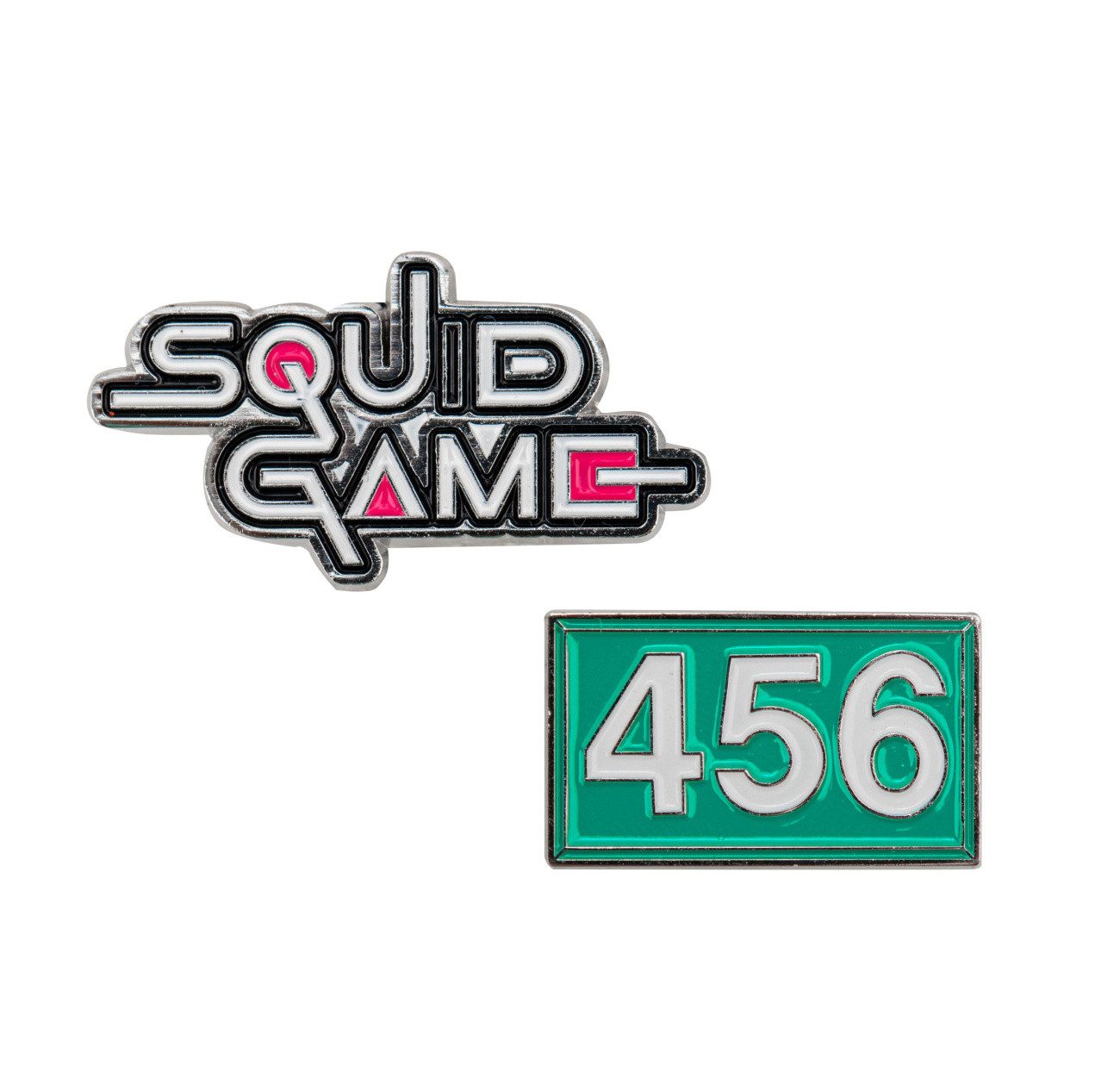 Anstecknadel Squid Game Ansteck-Pins 2er-Pack Squid Game & Player 456