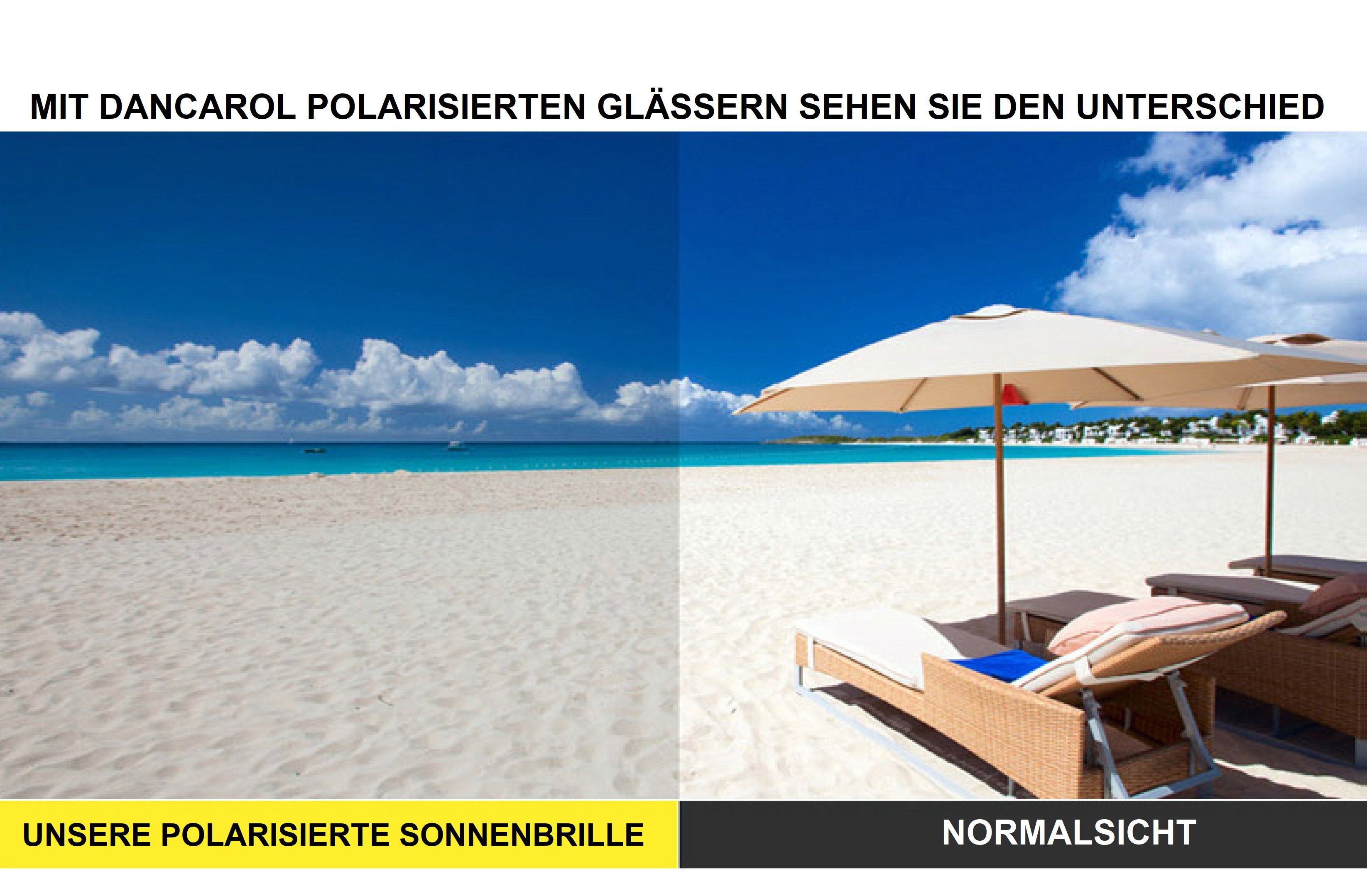 DanCarol Sonnenbrille DC-POL-2035- Überbrille -mit Polarisierte Gläser Die Überbrille, ideal für Brillenträger