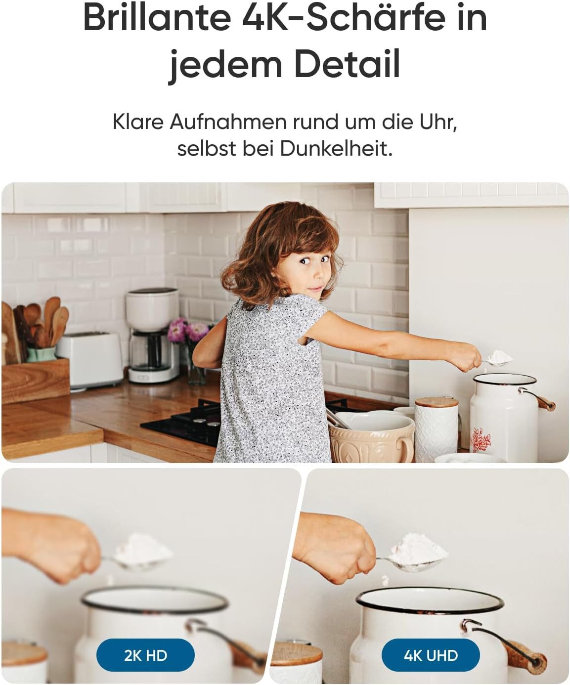 eufy Security Indoor Kamera E30 4K 8MP UHD Sicherheitskamera, 360° Abdeckung, 6× optischer Zoom (Innenbereich, Bewegungssensor)